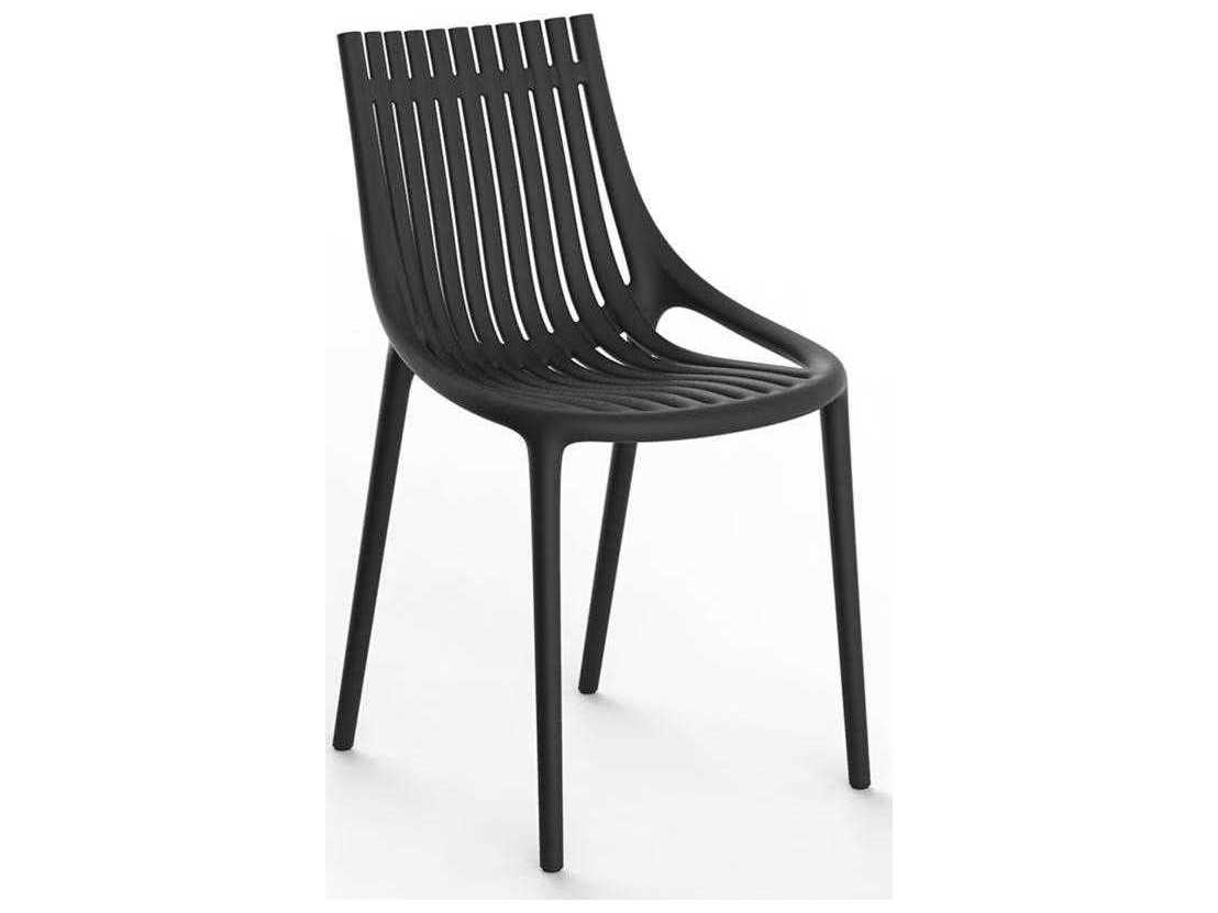 Vondom Ibiza Black Side Dining Chair Set of 4