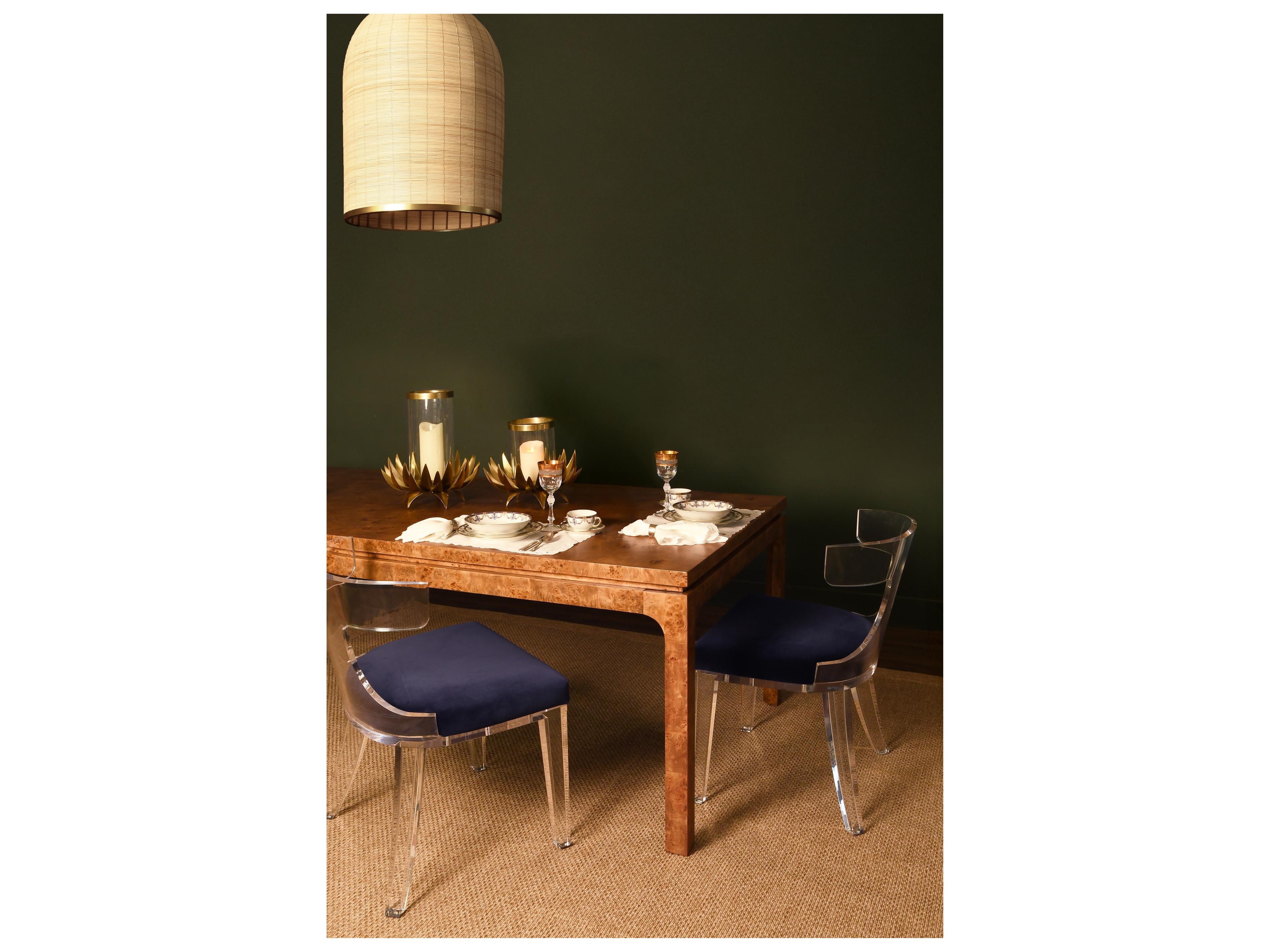 Worlds Away Rectangular Wood Dining Table
