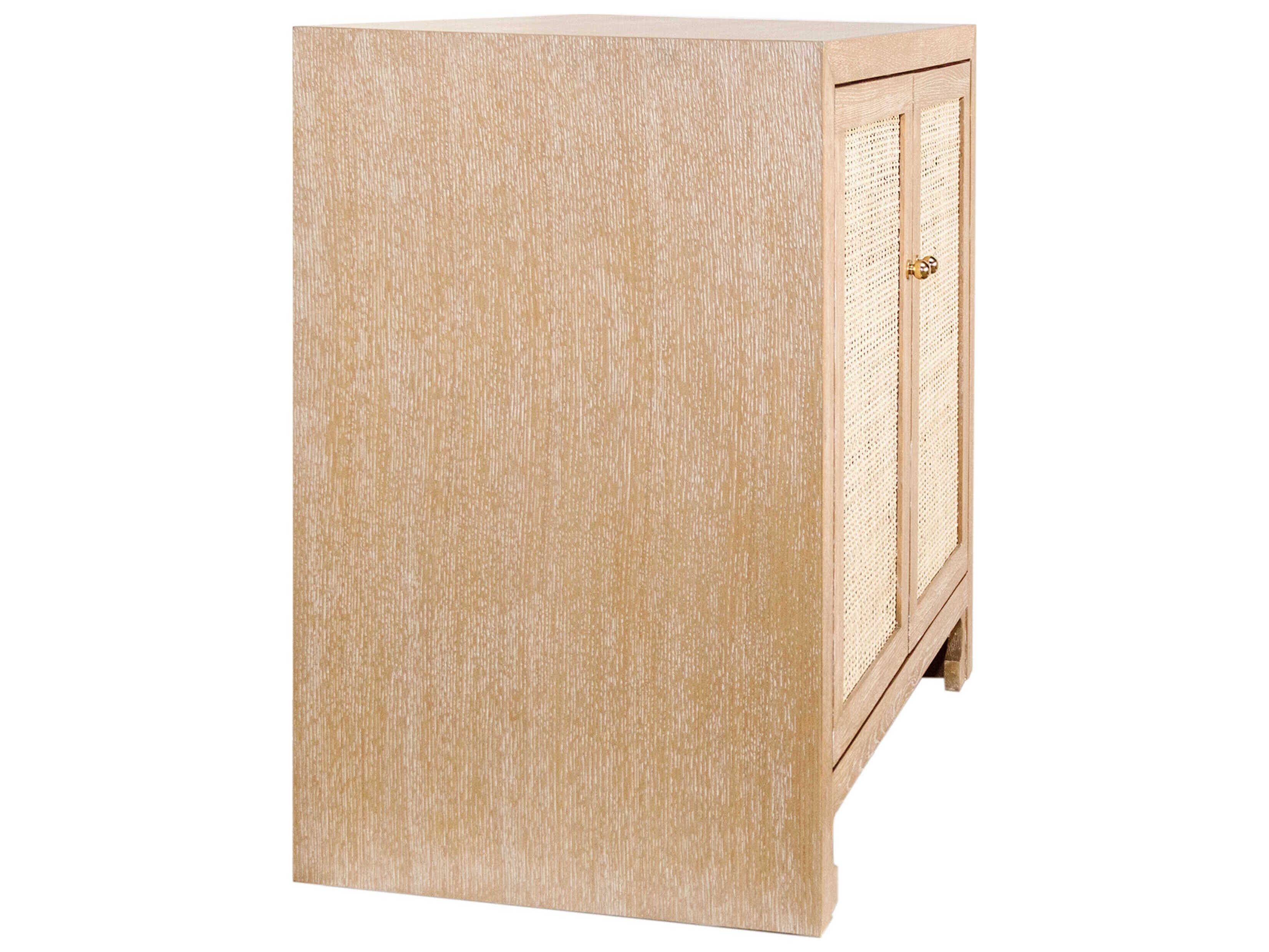 Worlds Away Cerused Oak Brown Wood Accent Chest