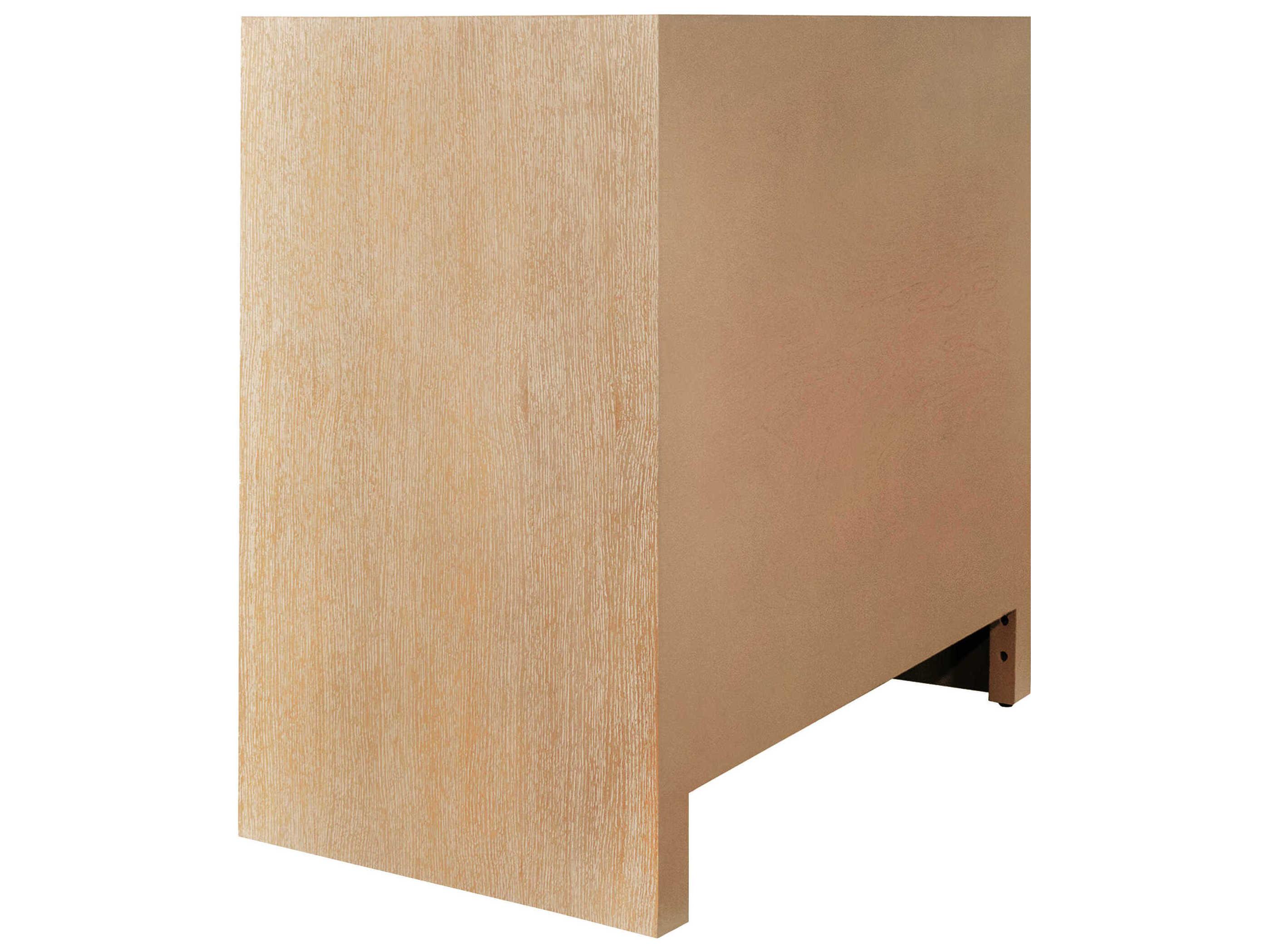 Worlds Away Cerused Oak Brown Wood Accent Chest