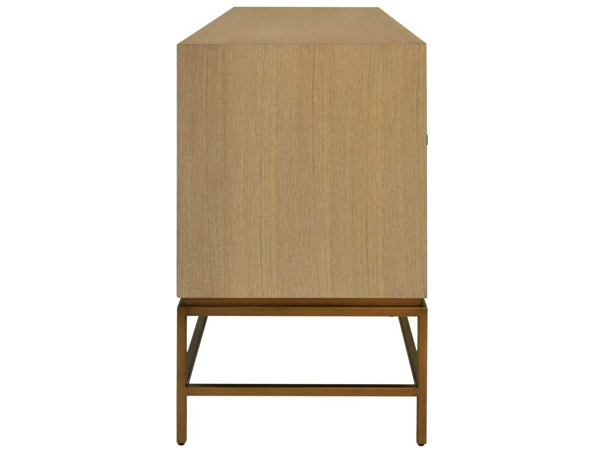 Worlds Away 60" Oak Wood Sideboard