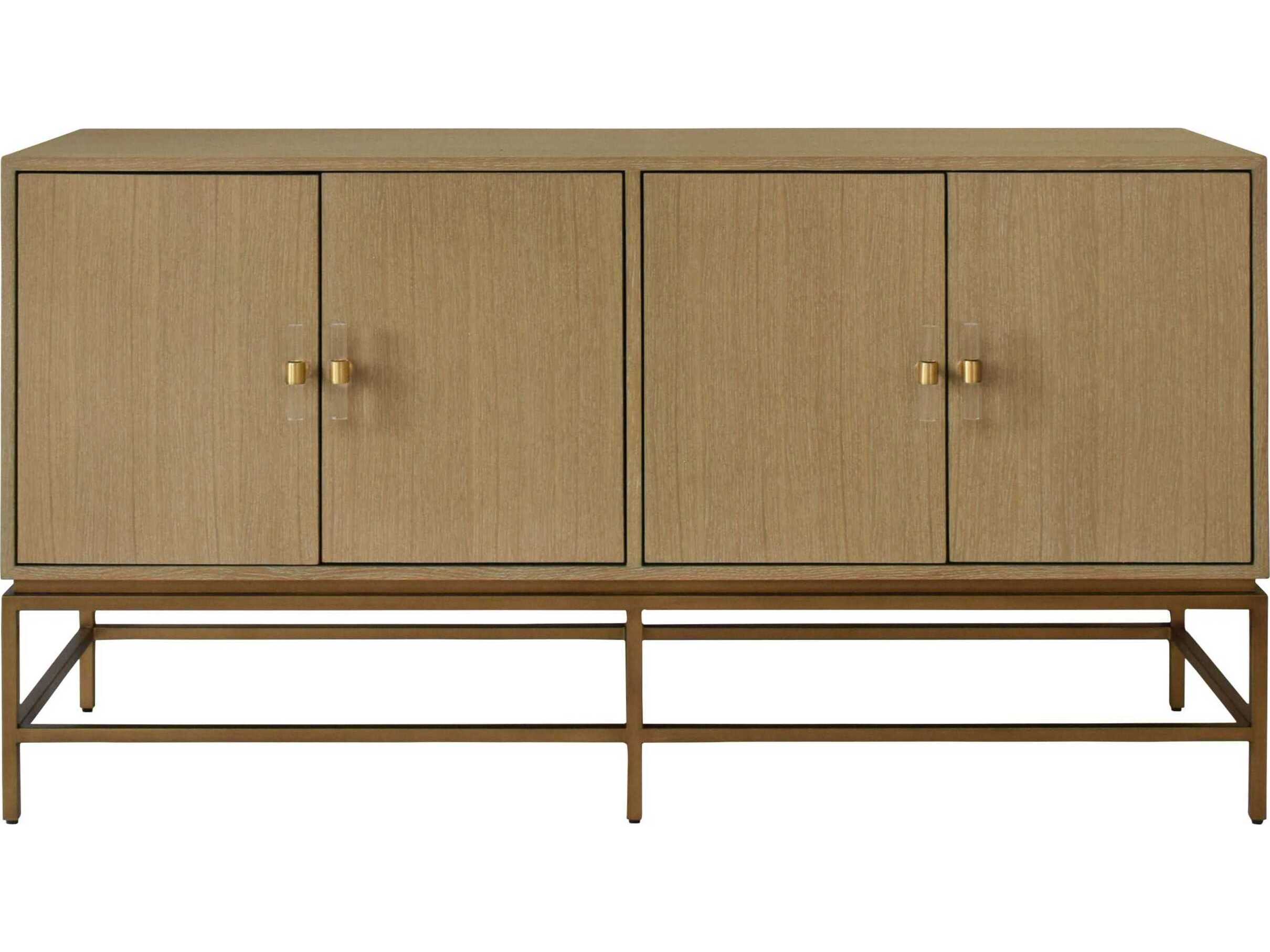 Worlds Away 60" Oak Wood Sideboard