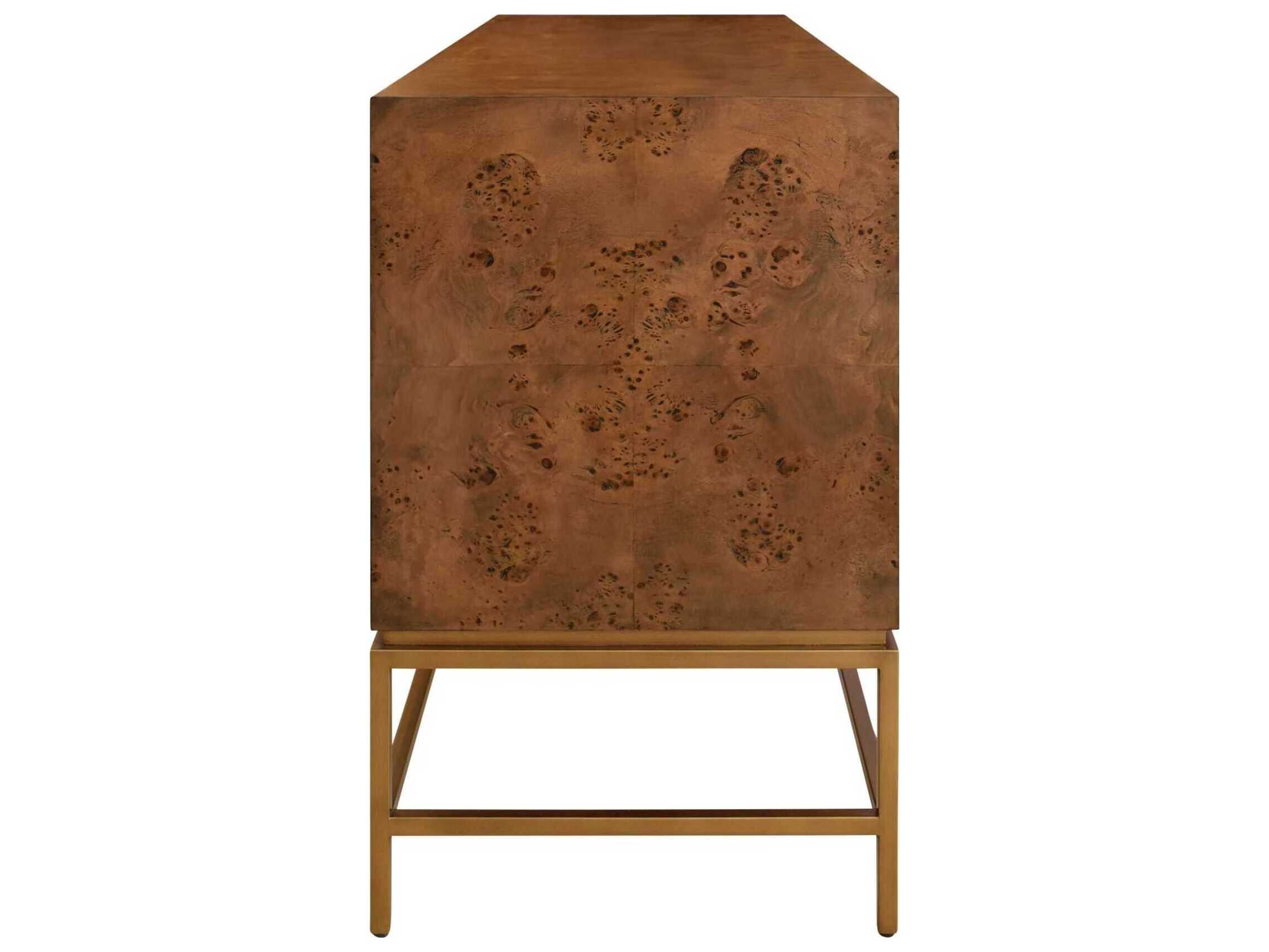 Worlds Away 60" Burlwood Sideboard