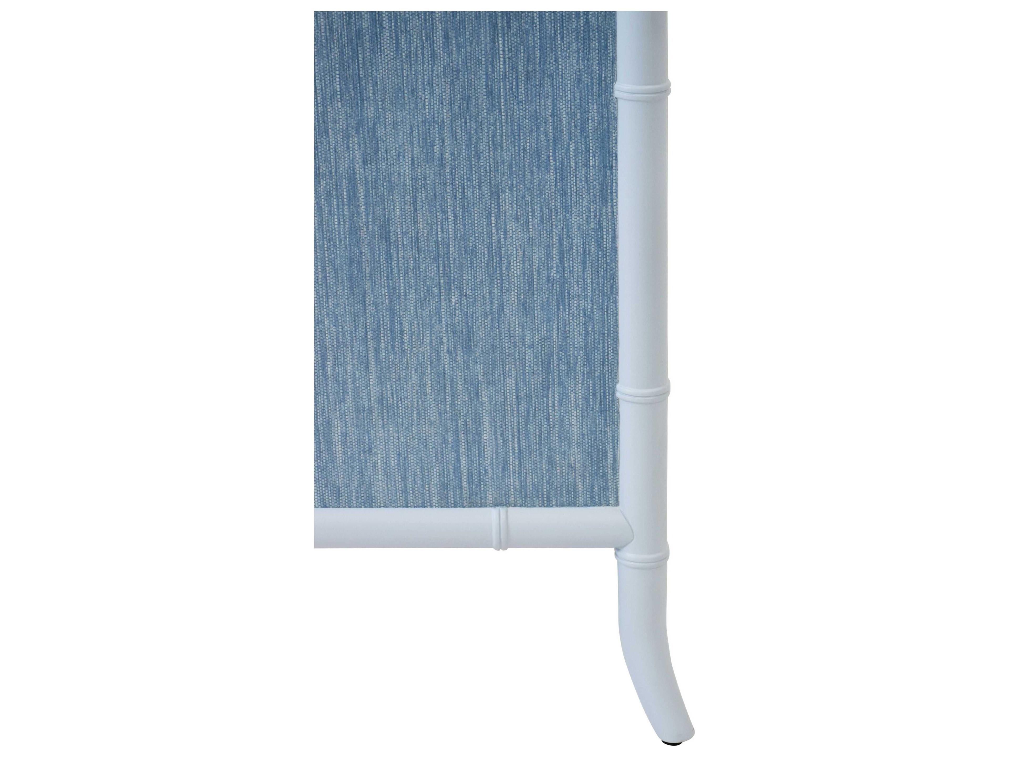 Worlds Away 4-Drawers Blue Bamboo Wood Dresser