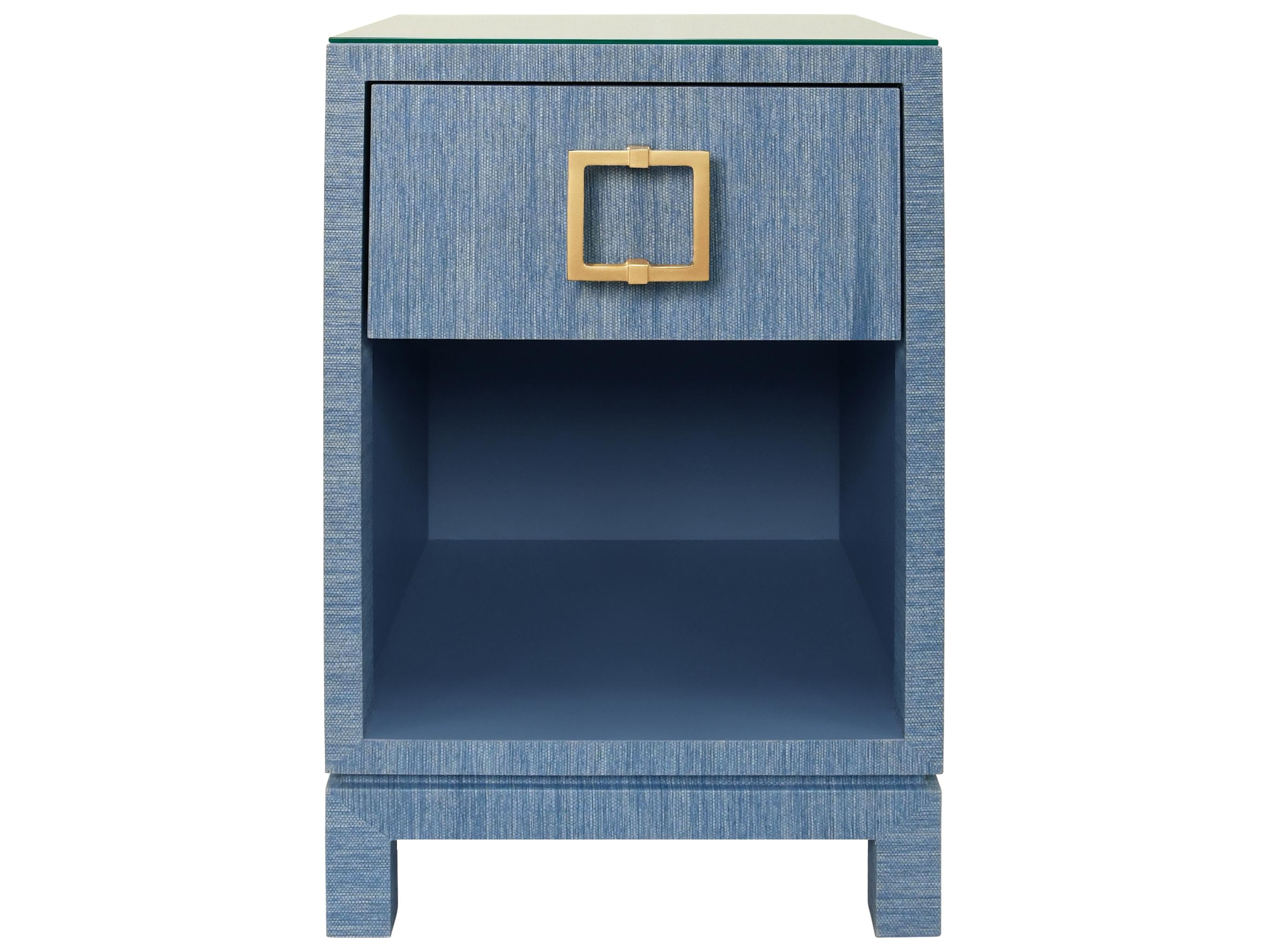 Worlds Away Square Glass End Table