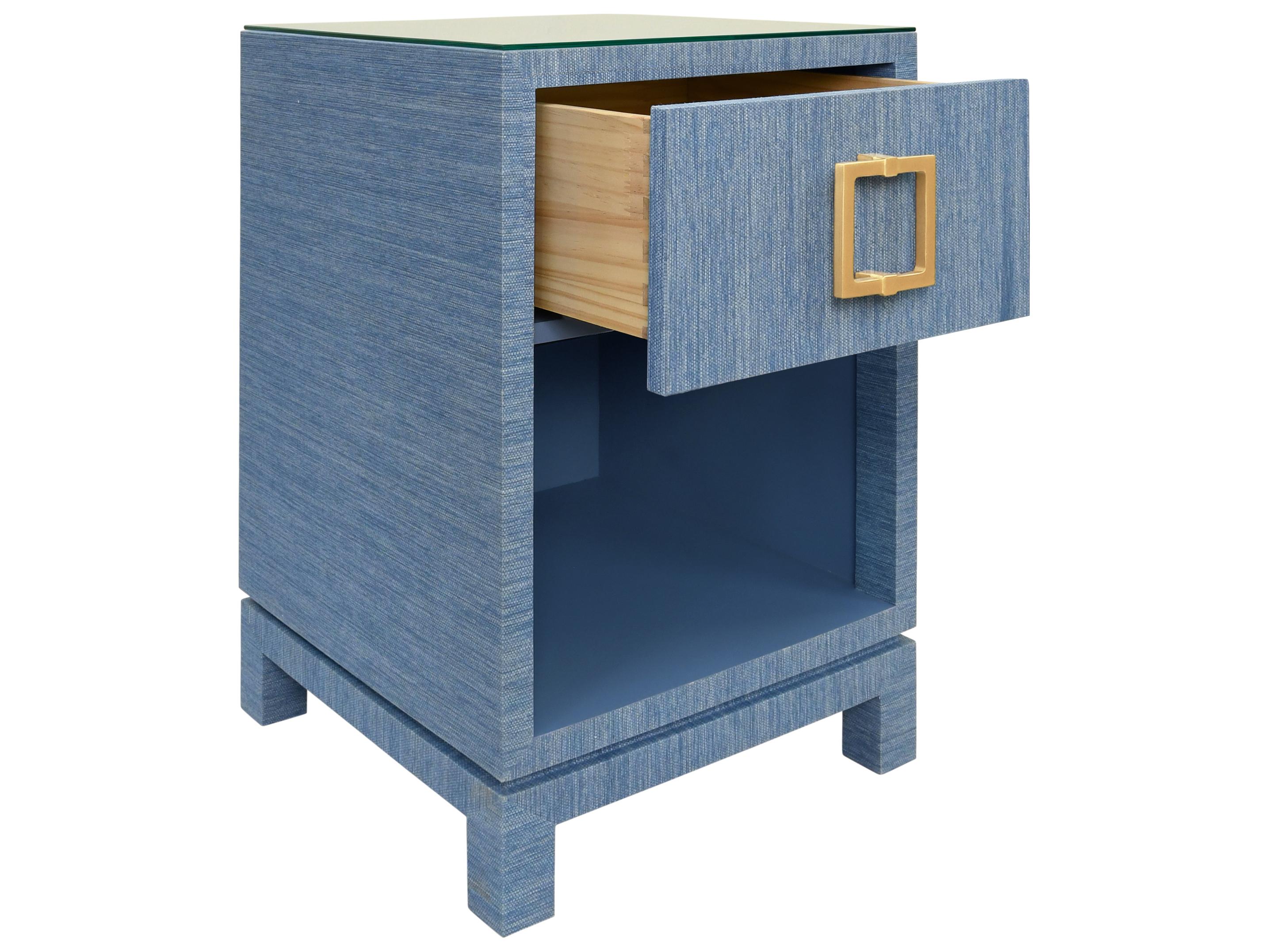 Worlds Away Square Glass End Table