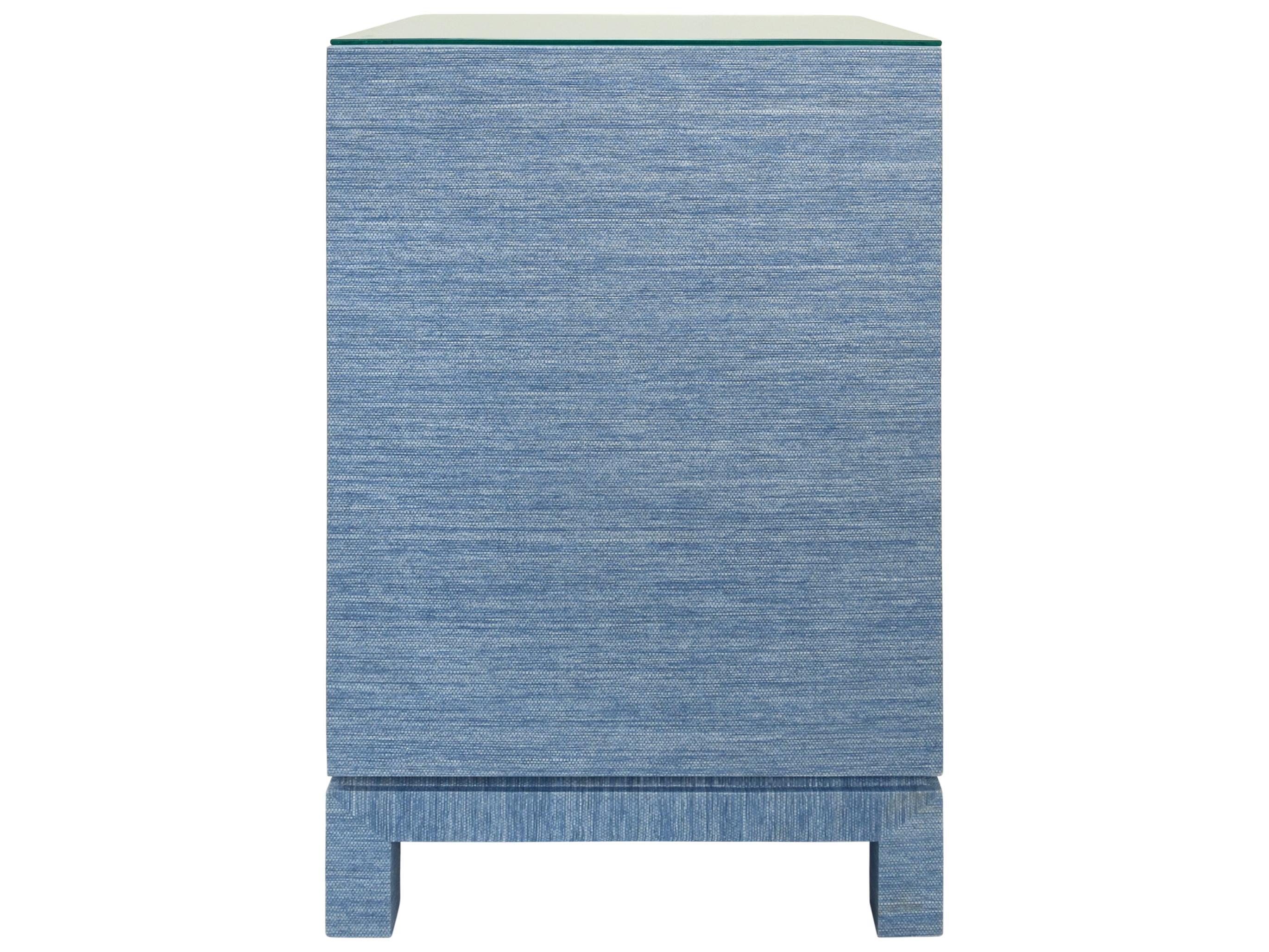 Worlds Away Square Glass End Table