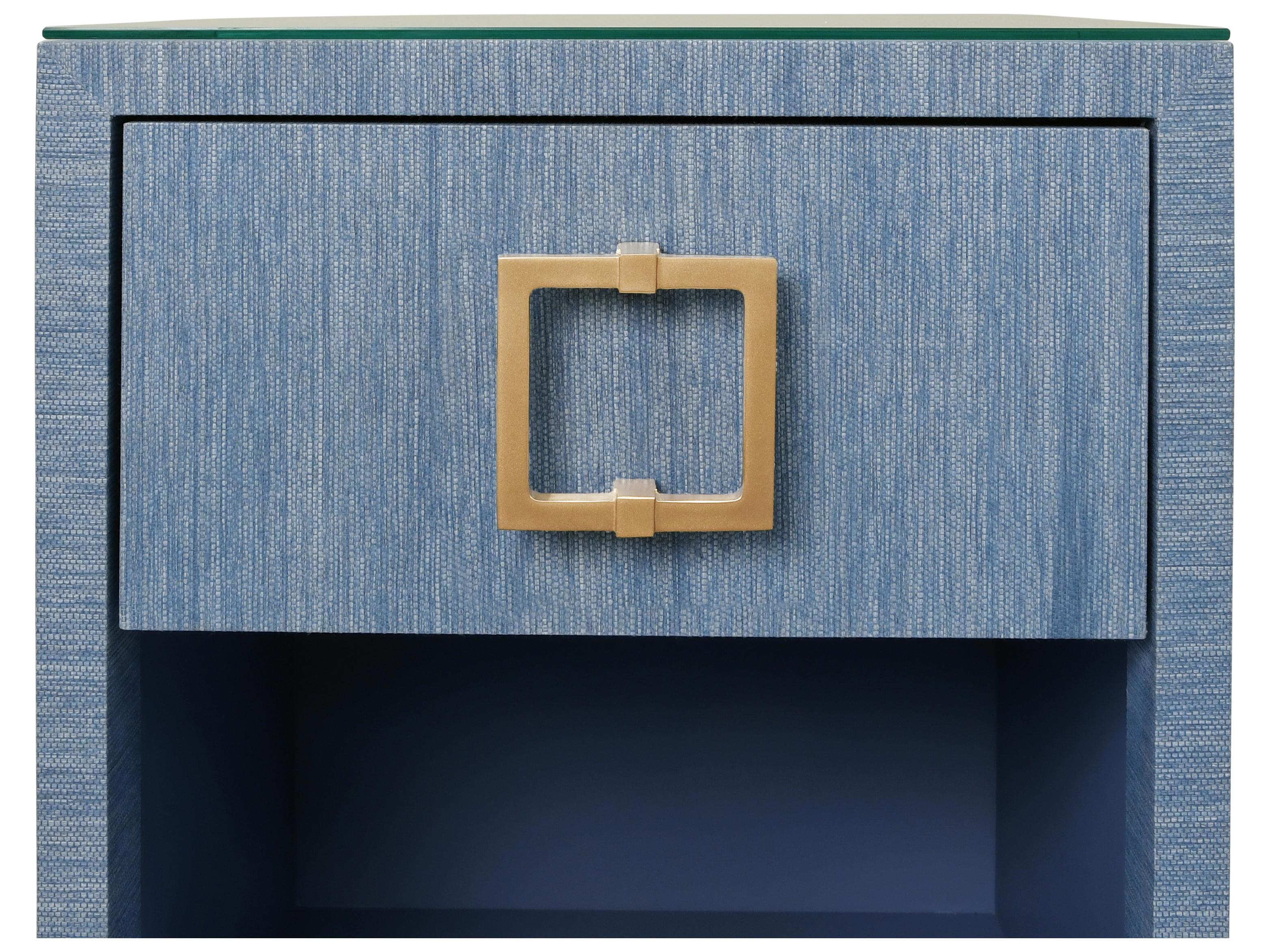 Worlds Away Square Glass End Table