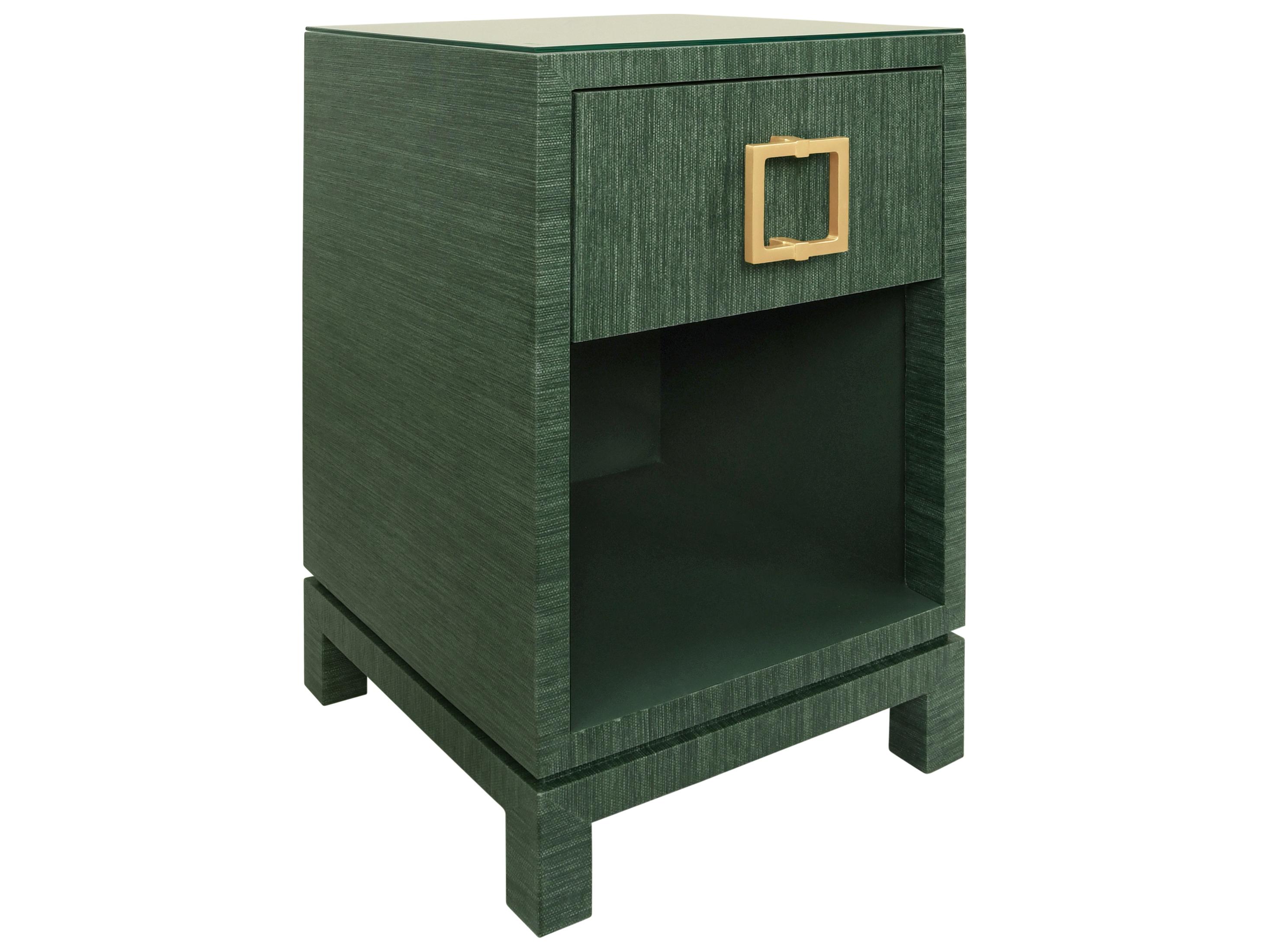 Worlds Away Square Glass End Table
