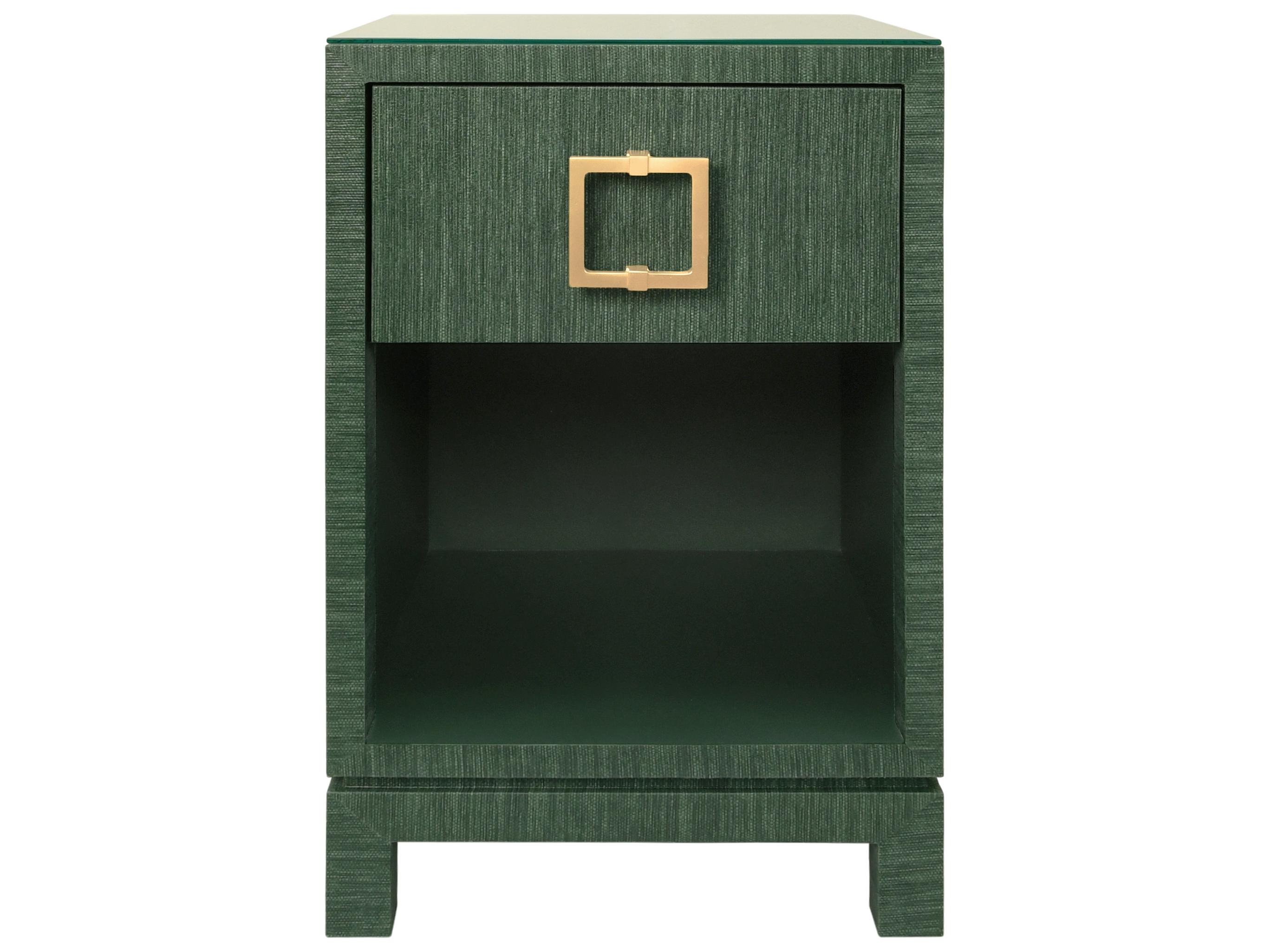 Worlds Away Square Glass End Table
