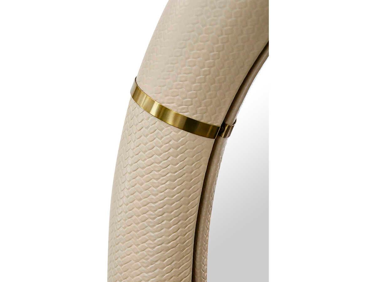 Worlds Away Bowie Arched Ivory Wall Mirror