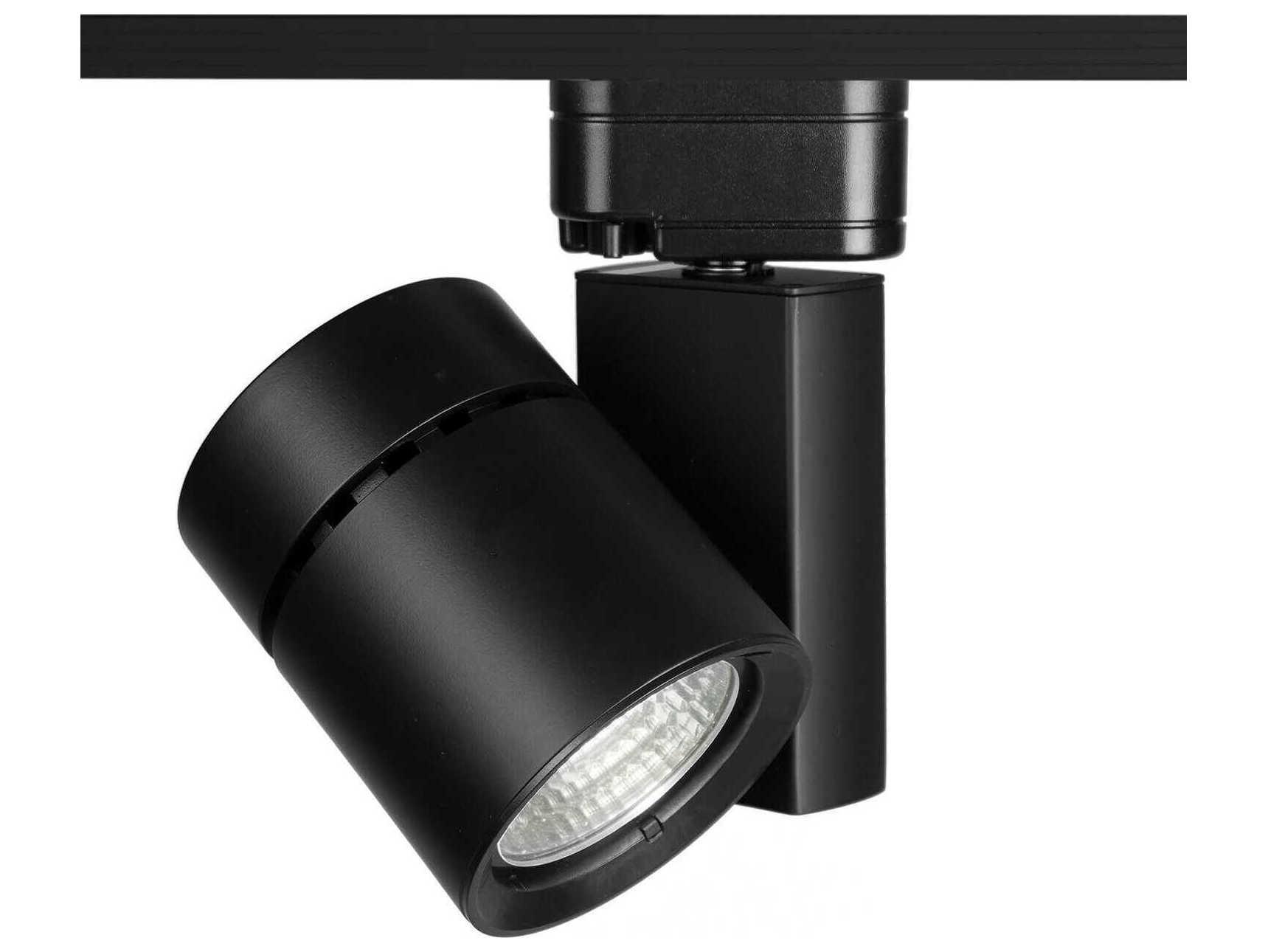 WAC Lighting Exterminator-II 1-Light Black Cylinder Track Head