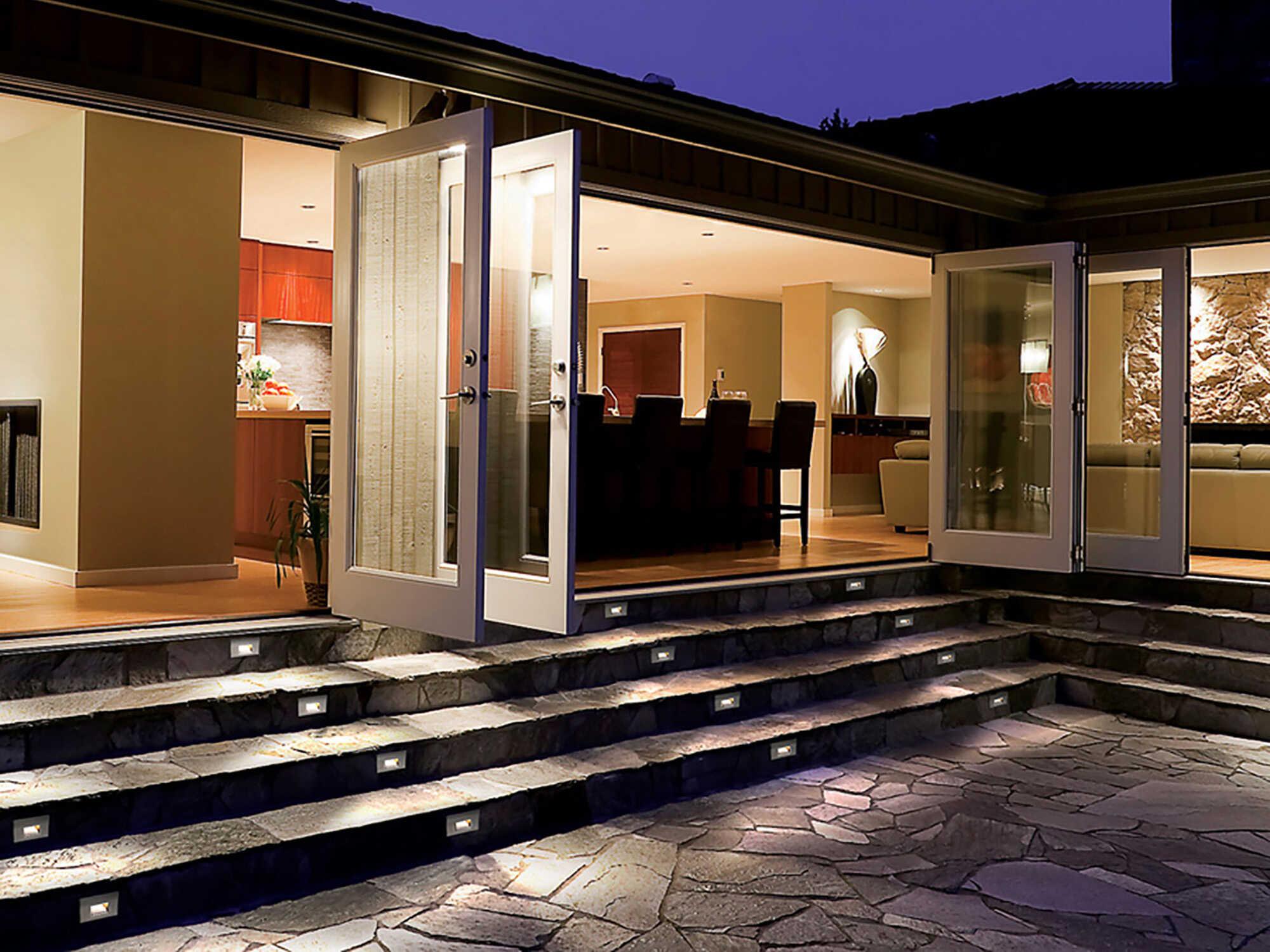 WAC Lighting 1-Light Outdoor Step and Wall Light