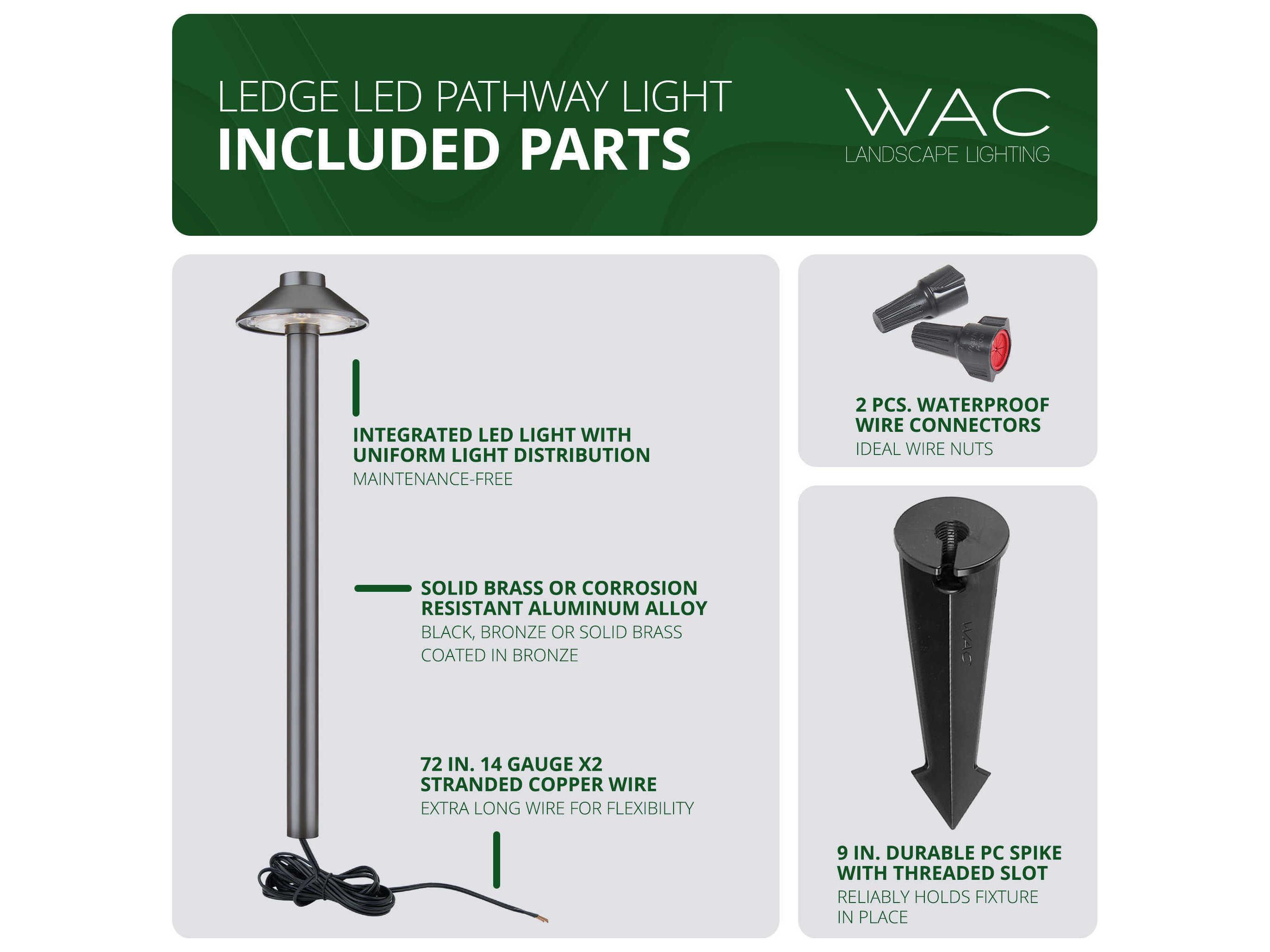 WAC Lighting Interpath 1-Light Outdoor Path Light