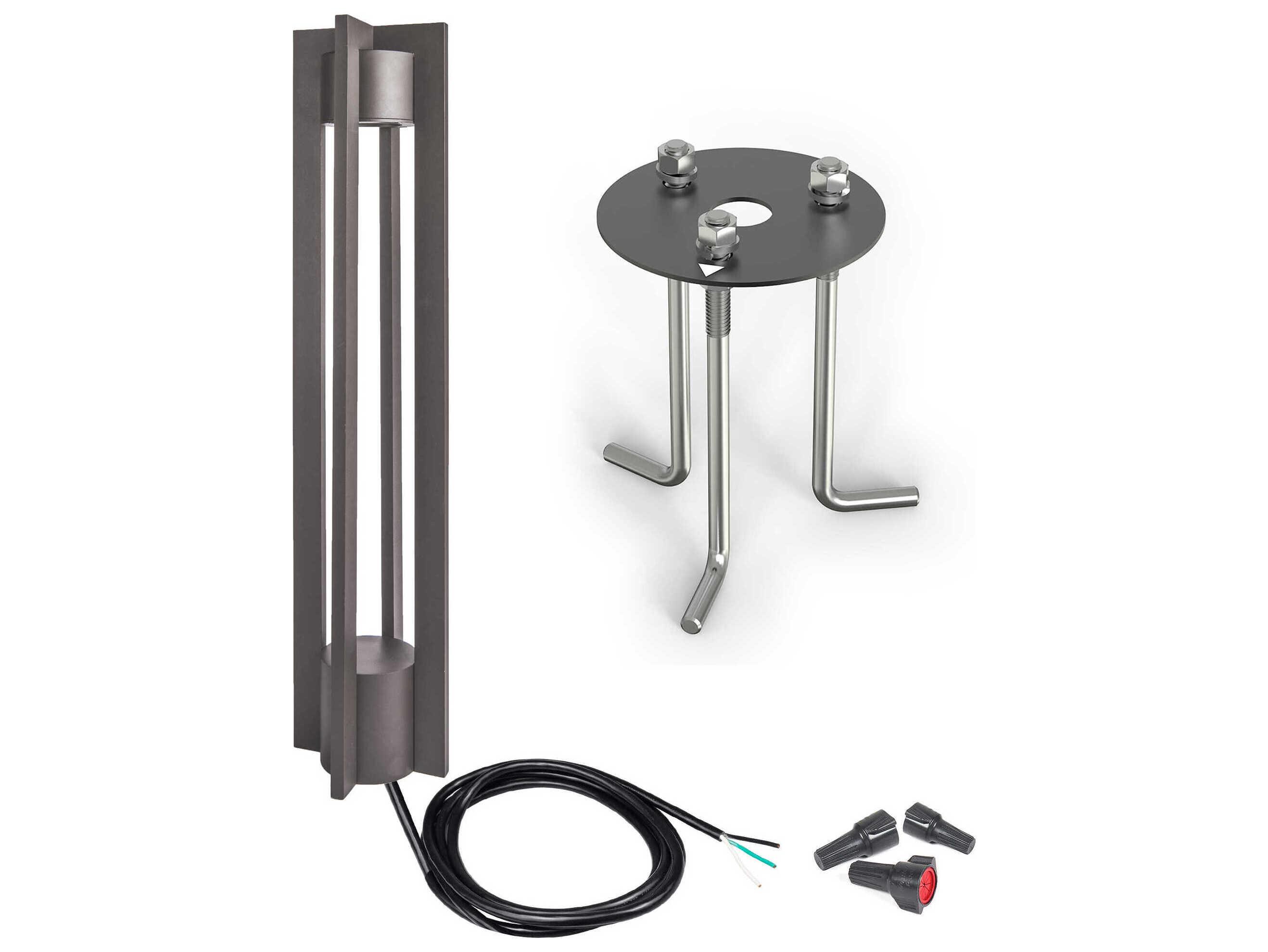 WAC Lighting Chamber 1-Light Outdoor Bollard Light