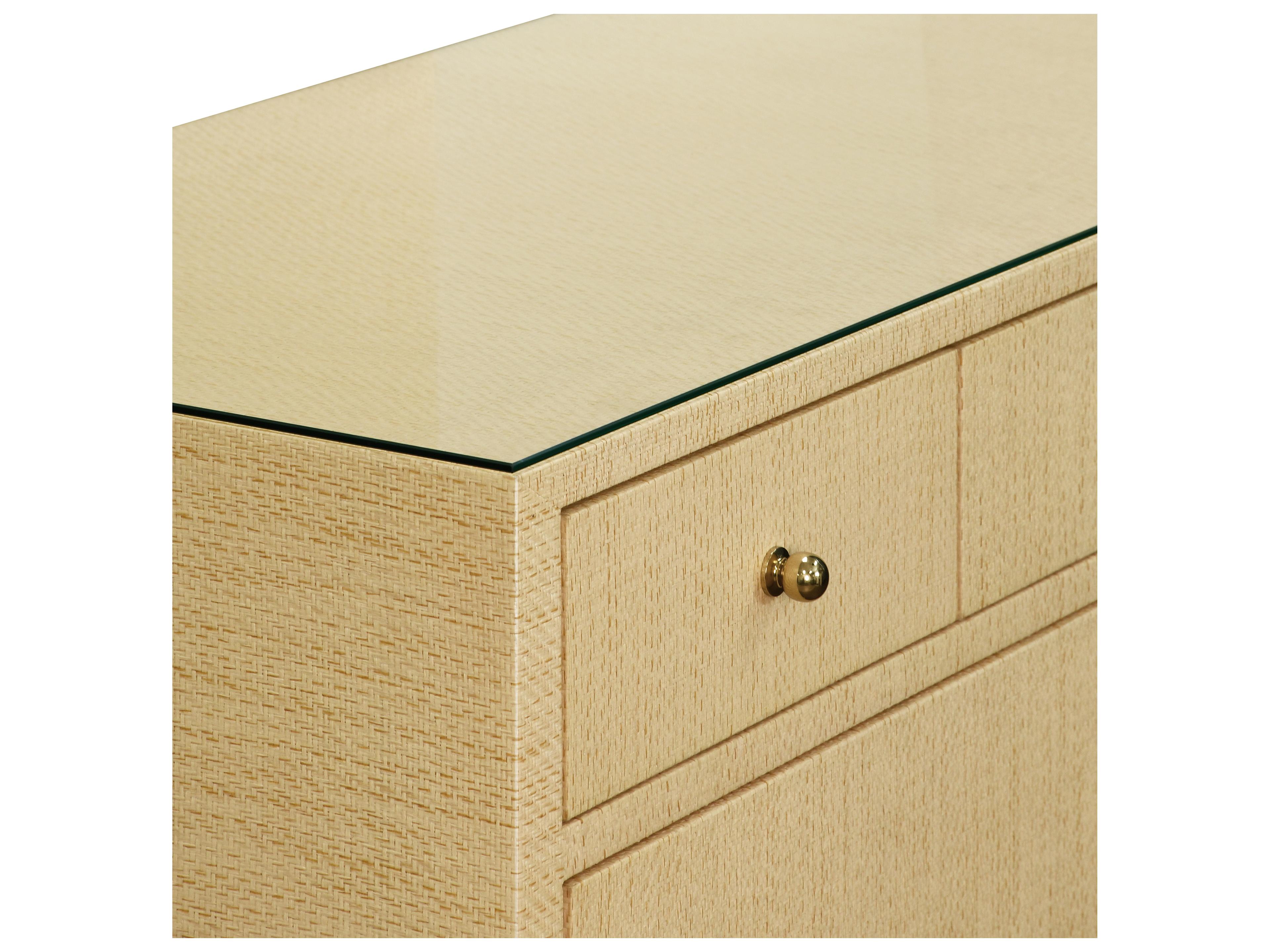 Worlds Away 7-Drawers Brown Double Dresser