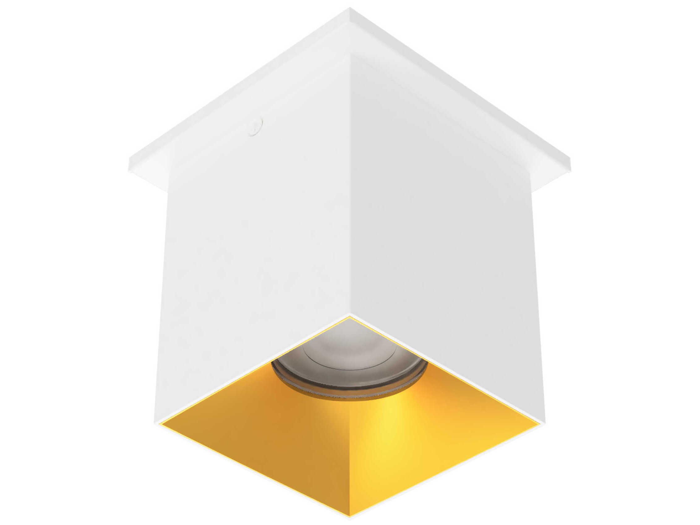 WAC Lighting Zoron Square 1-Light Trimmed Outdoor Ceiling Light