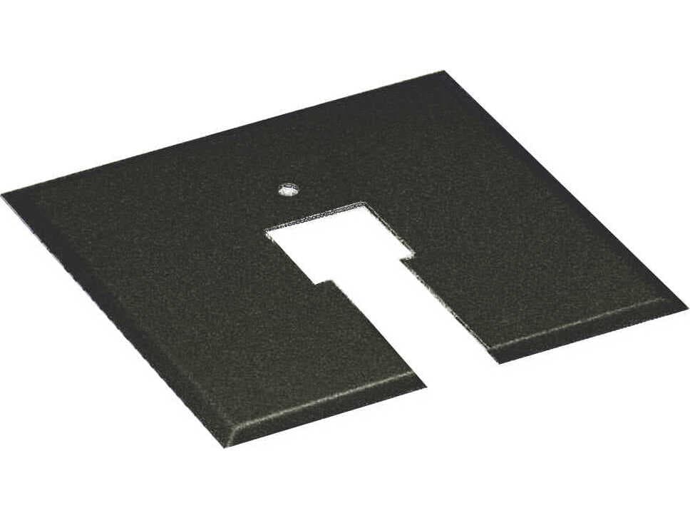 WAC Lighting Black Canopy Plate for 4in Junction Box