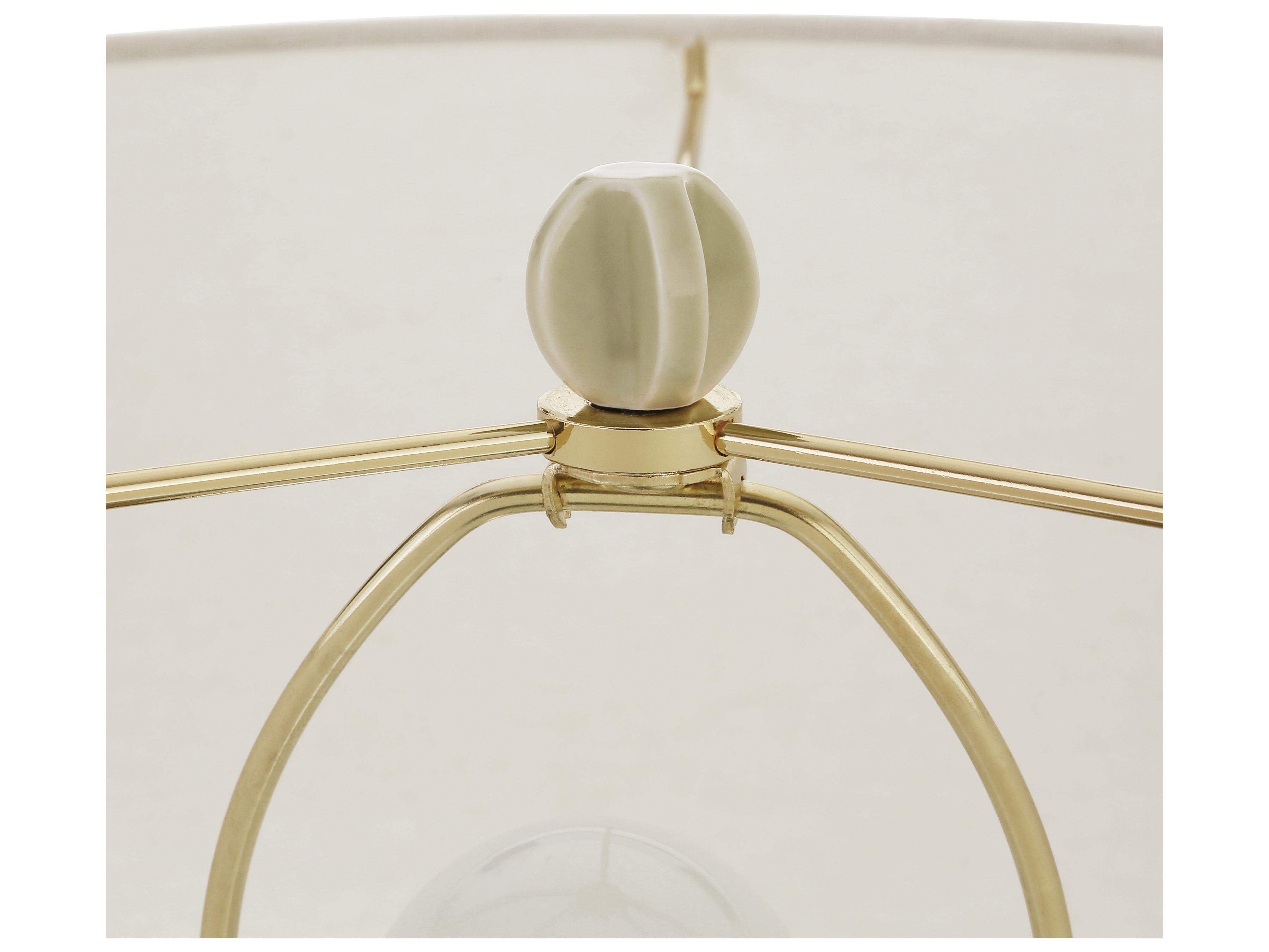 Worlds Away Off White Buffet Lamp