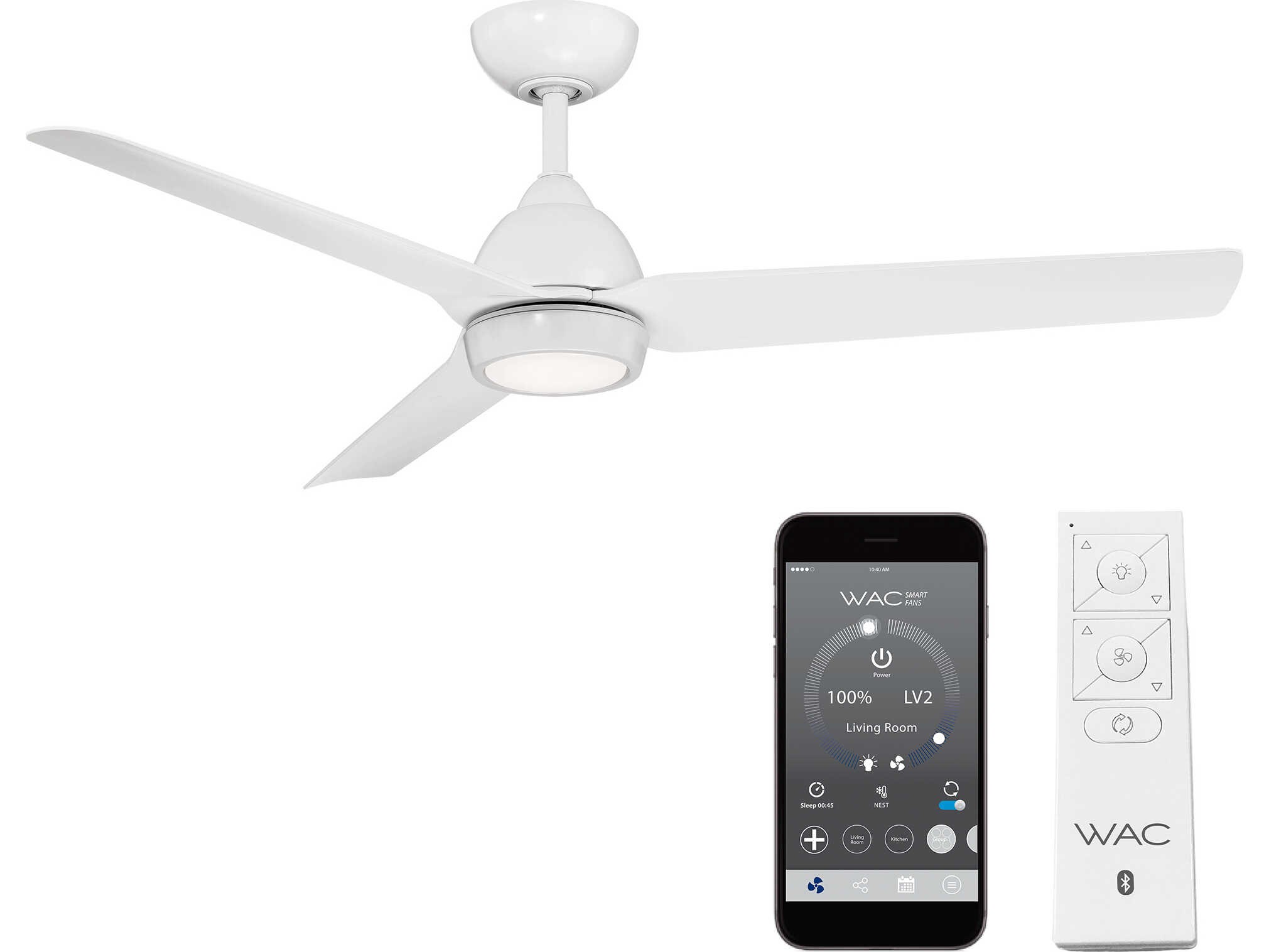 WAC Lighting Mocha 54" LED Ceiling Fan