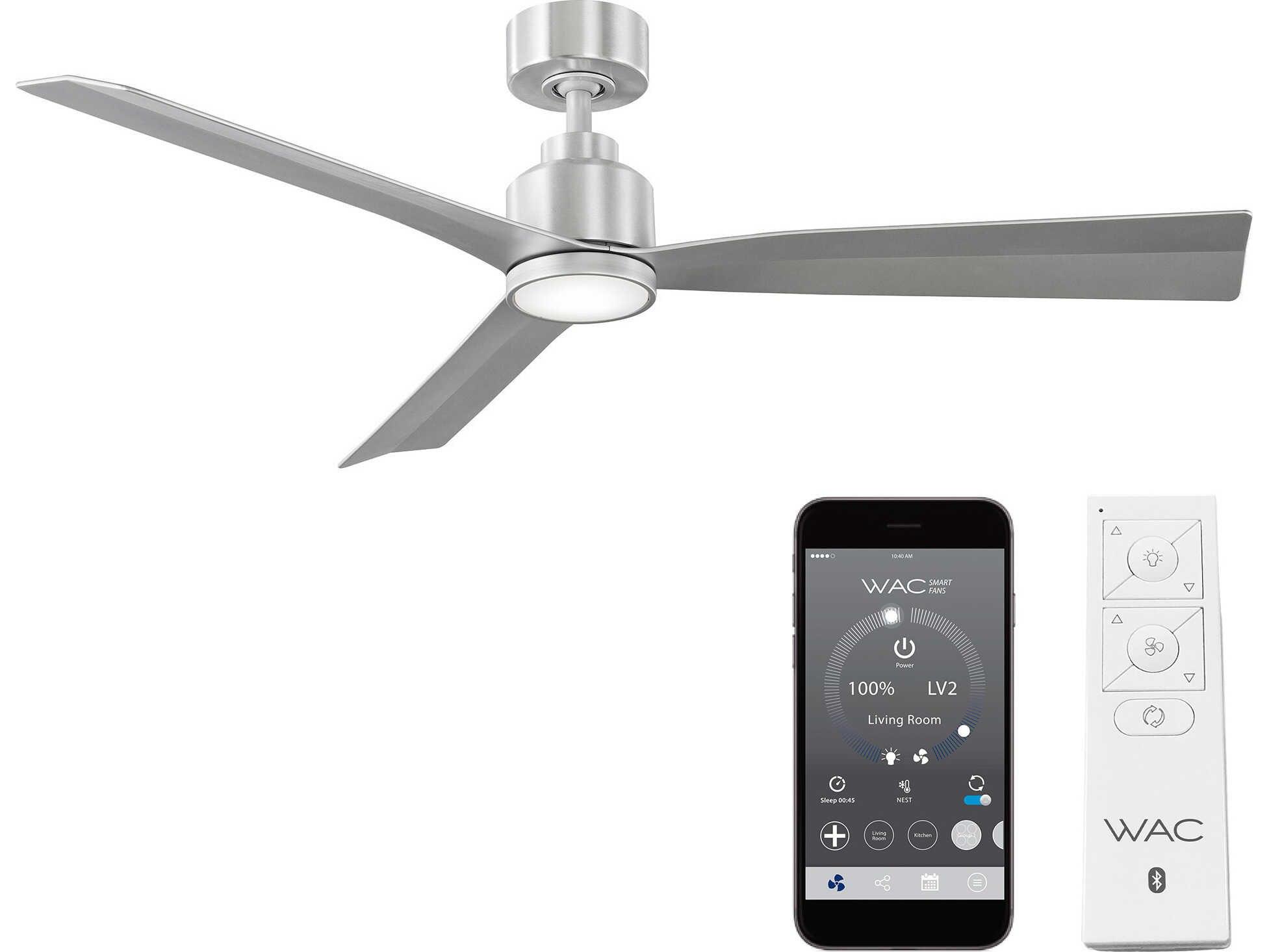 WAC Lighting Clean 52" LED Ceiling Fan