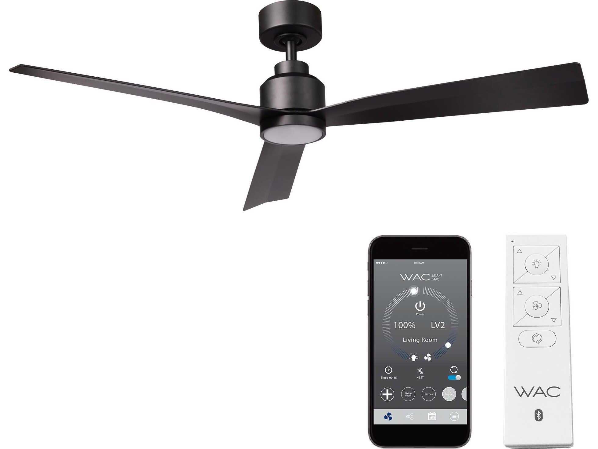 WAC Lighting Clean 52" LED Ceiling Fan