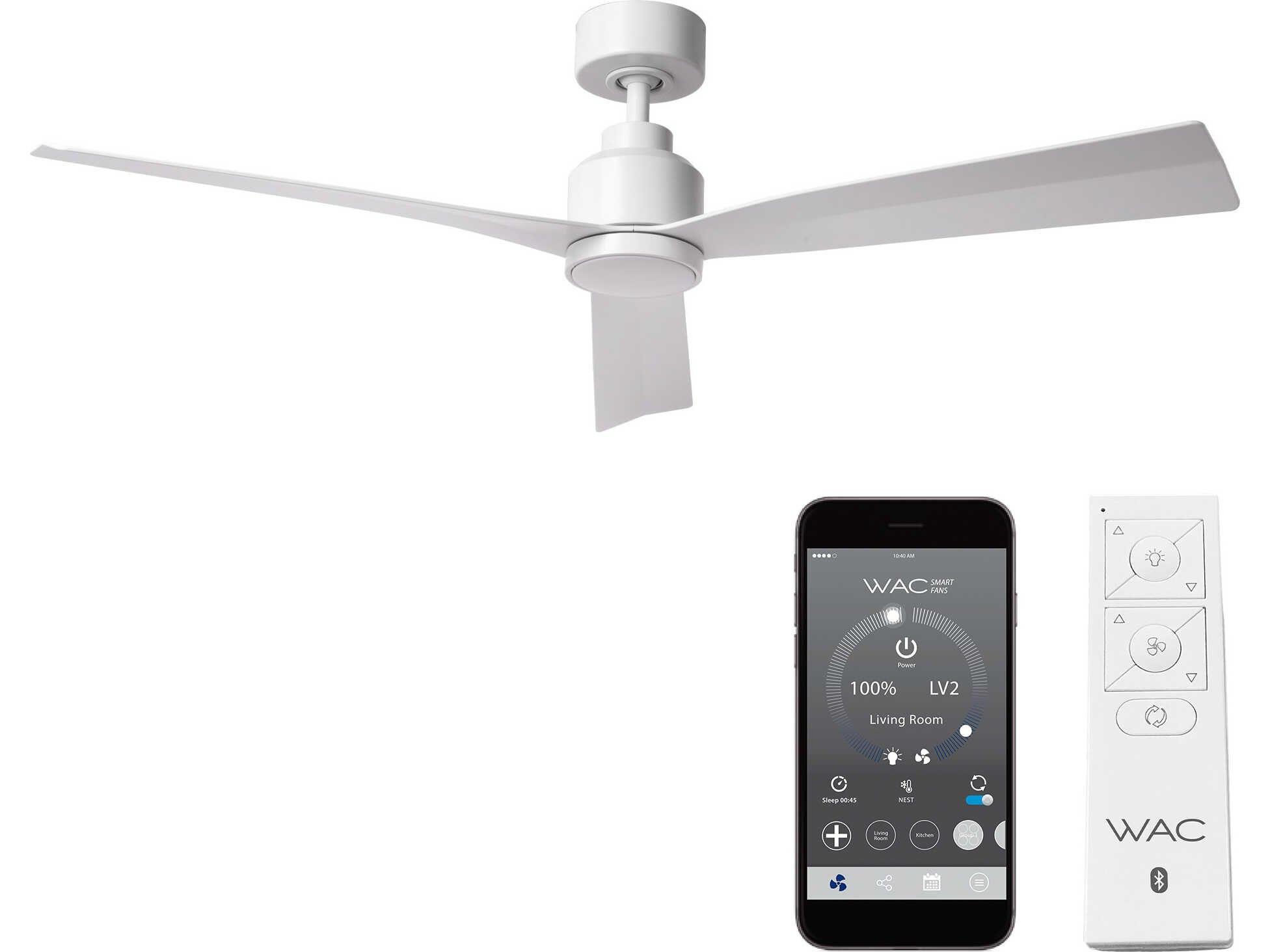 WAC Lighting Clean 52" Ceiling Fan