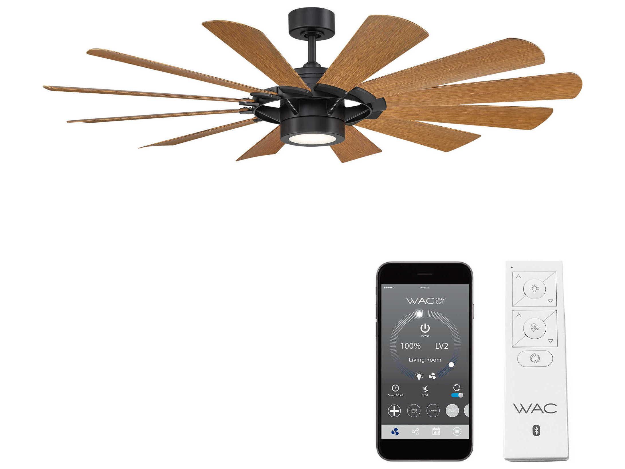 WAC Lighting Windmill 65" LED Ceiling Fan