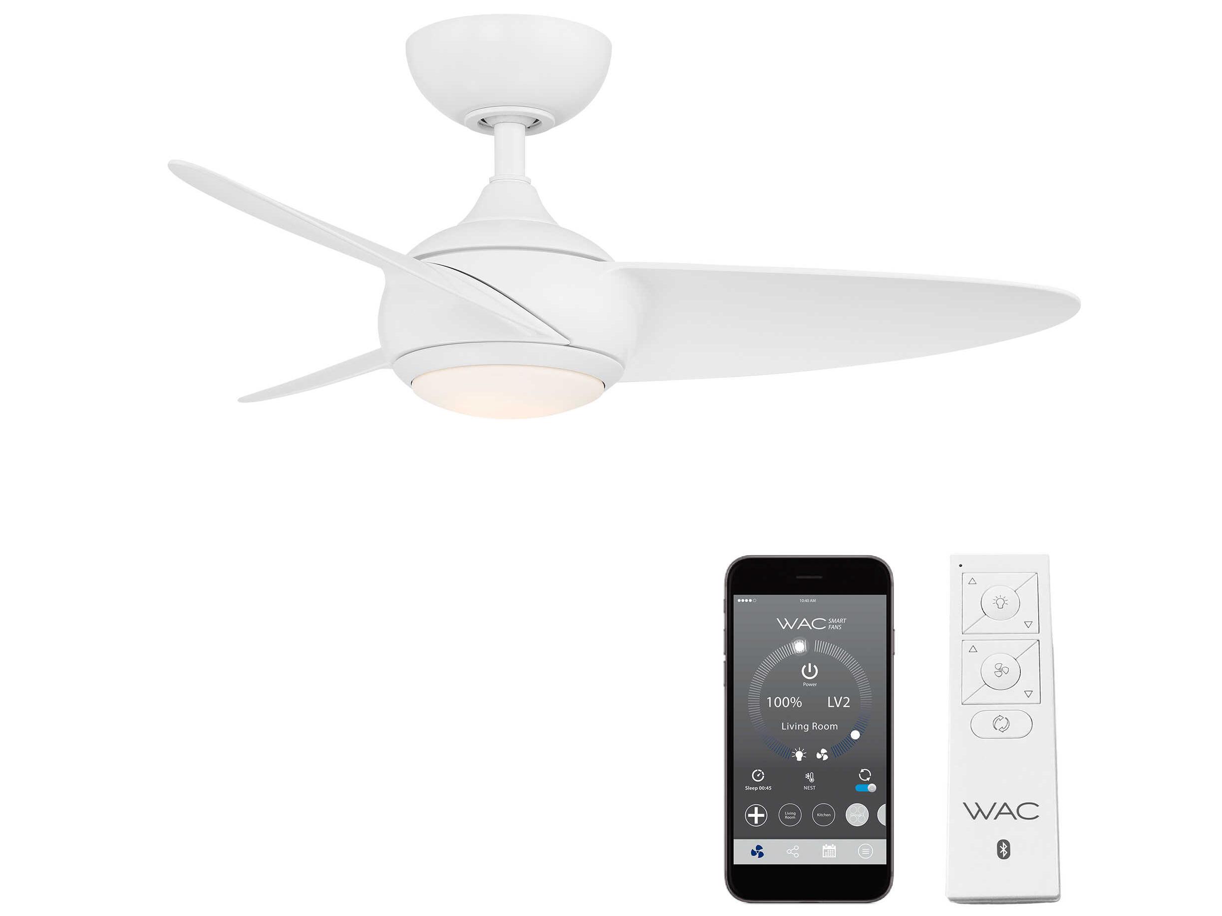 WAC Lighting Loft 38" LED Ceiling Fan