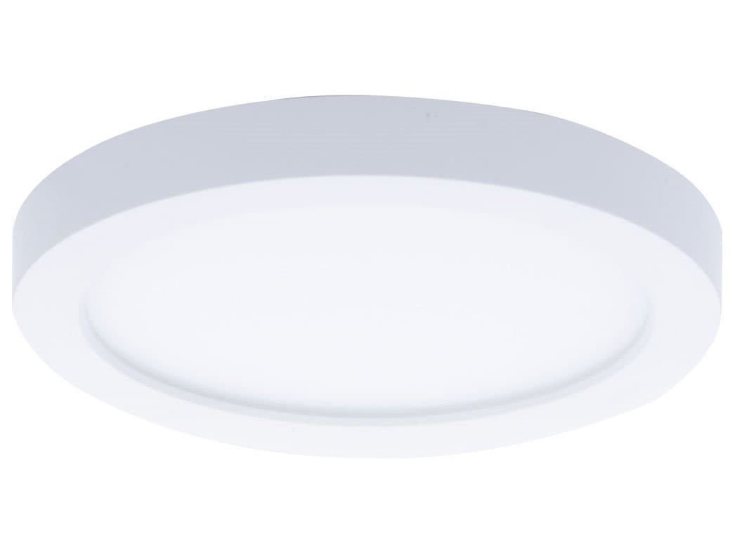WAC Lighting Round 1-Light White LED Flush Mount