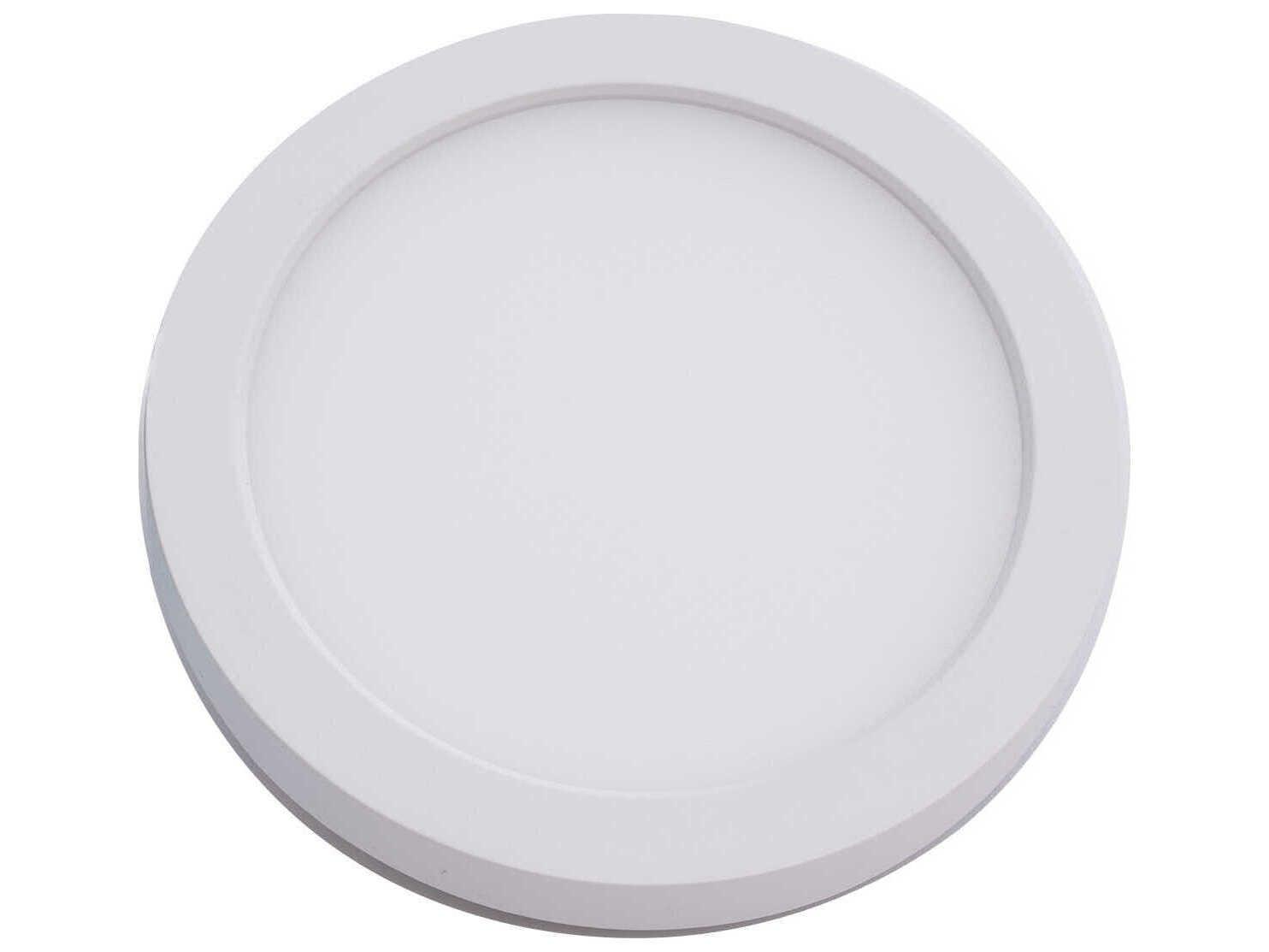 WAC Lighting Round 1-Light White LED Flush Mount