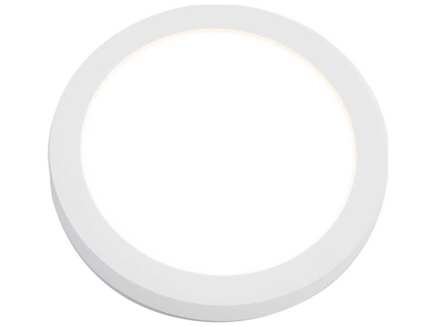 WAC Lighting Round 1-Light White LED Flush Mount