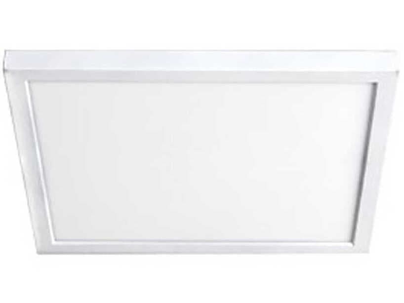 WAC Lighting Square 1-Light White Flush Mount
