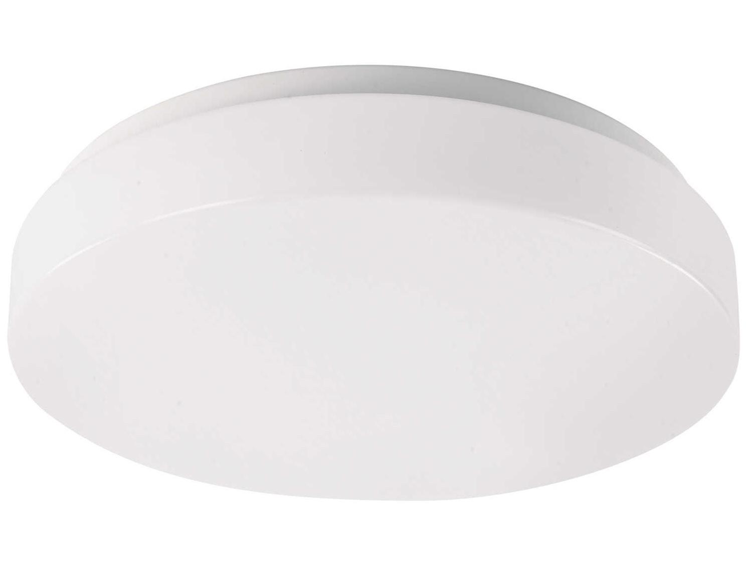 WAC Lighting Blo 1-Light White LED Drum Flush Mount