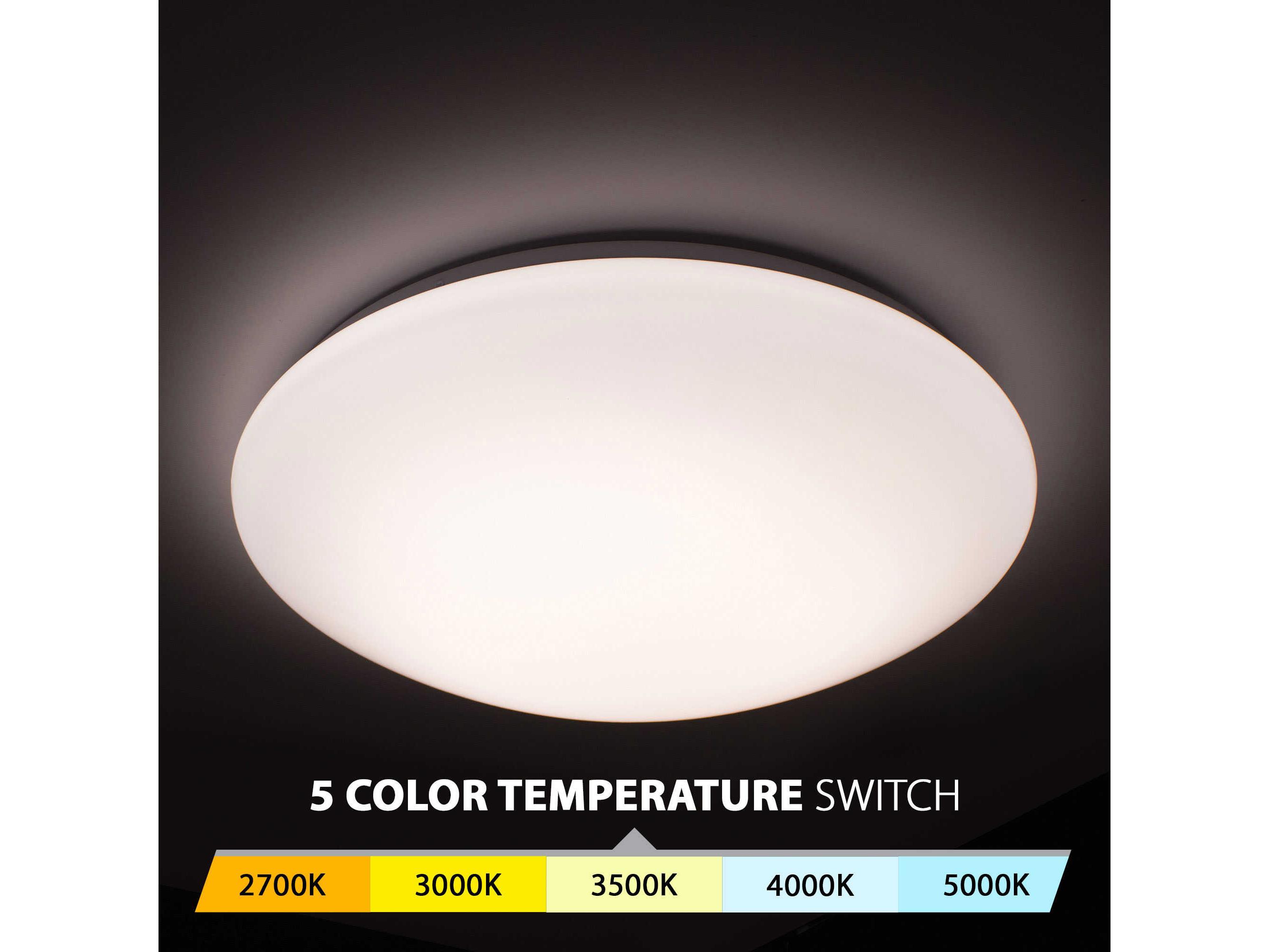 WAC Lighting Glo 1-Light White LED Bowl Flush Mount