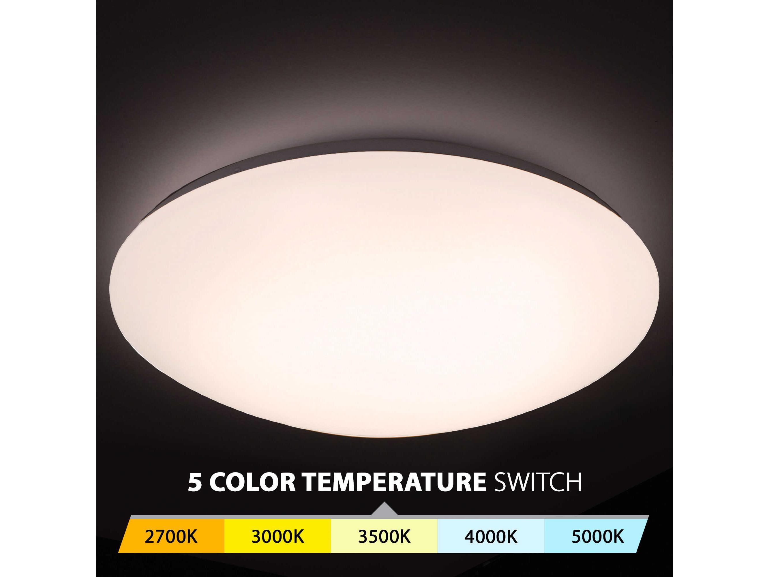 WAC Lighting Glo 1-Light White LED Bowl Flush Mount