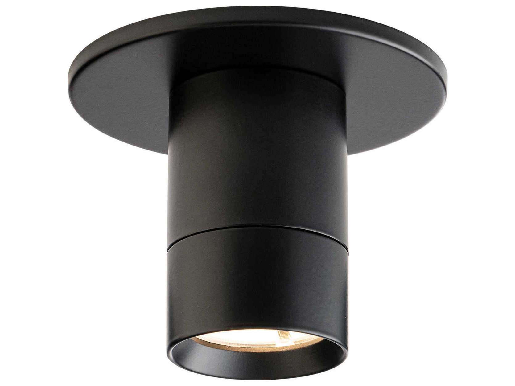 WAC Lighting Twist-N-Lite 1-Light Black Flush Mount
