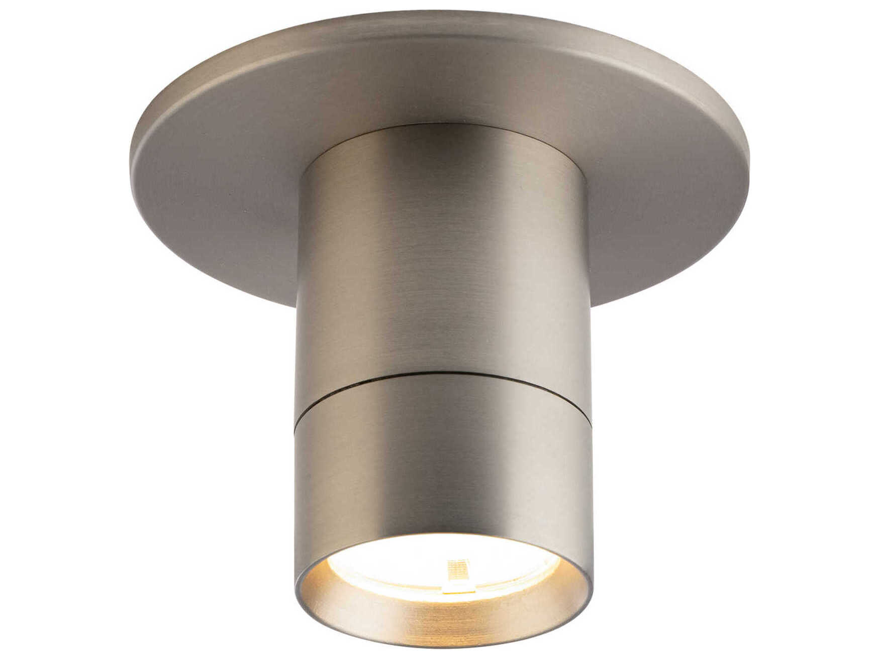 WAC Lighting Twist-N-Lite 1-Light Brushed Nickel Flush Mount