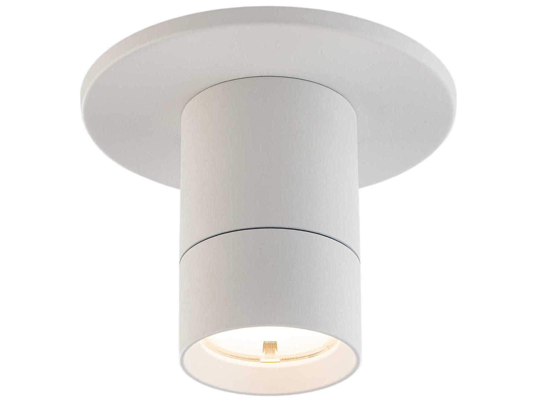 WAC Lighting Twist-N-Lite 1-Light White Flush Mount