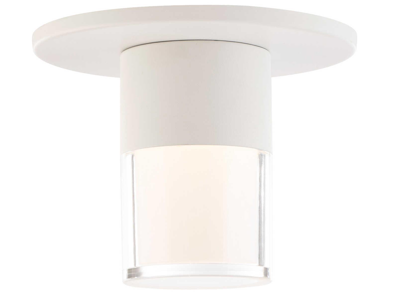 WAC Lighting Twist-N-Lite 1-Light White Flush Mount