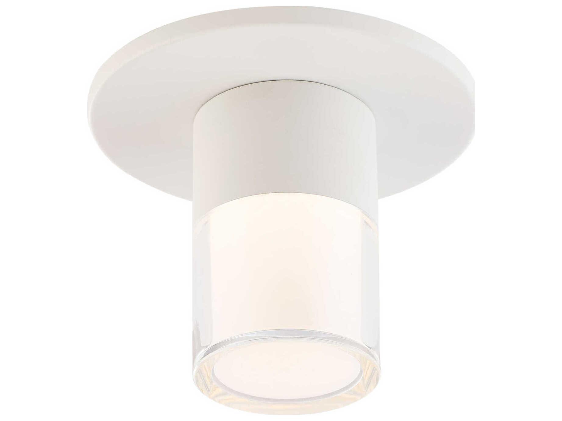 WAC Lighting Twist-N-Lite 1-Light White Flush Mount