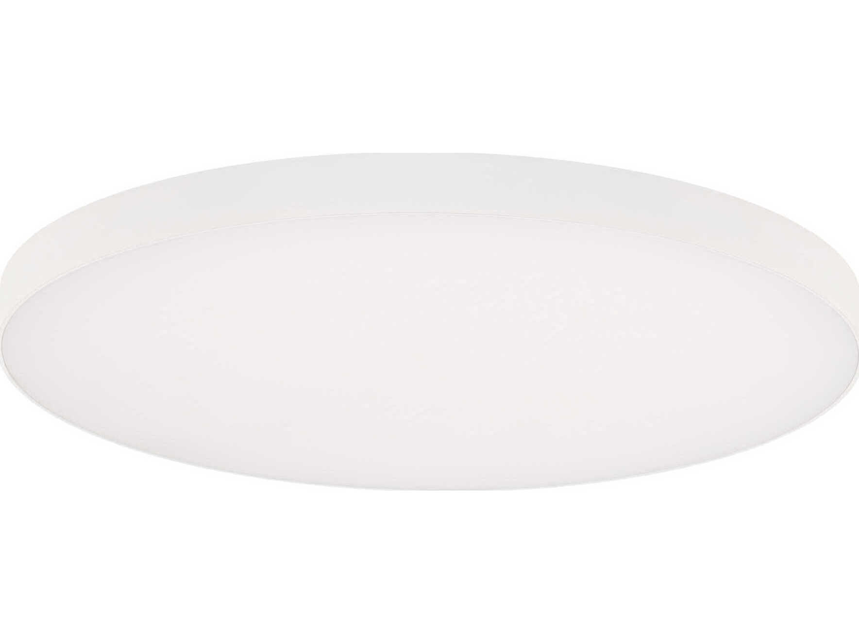 WAC Lighting Edgeless 1-Light White Round Flush Mount