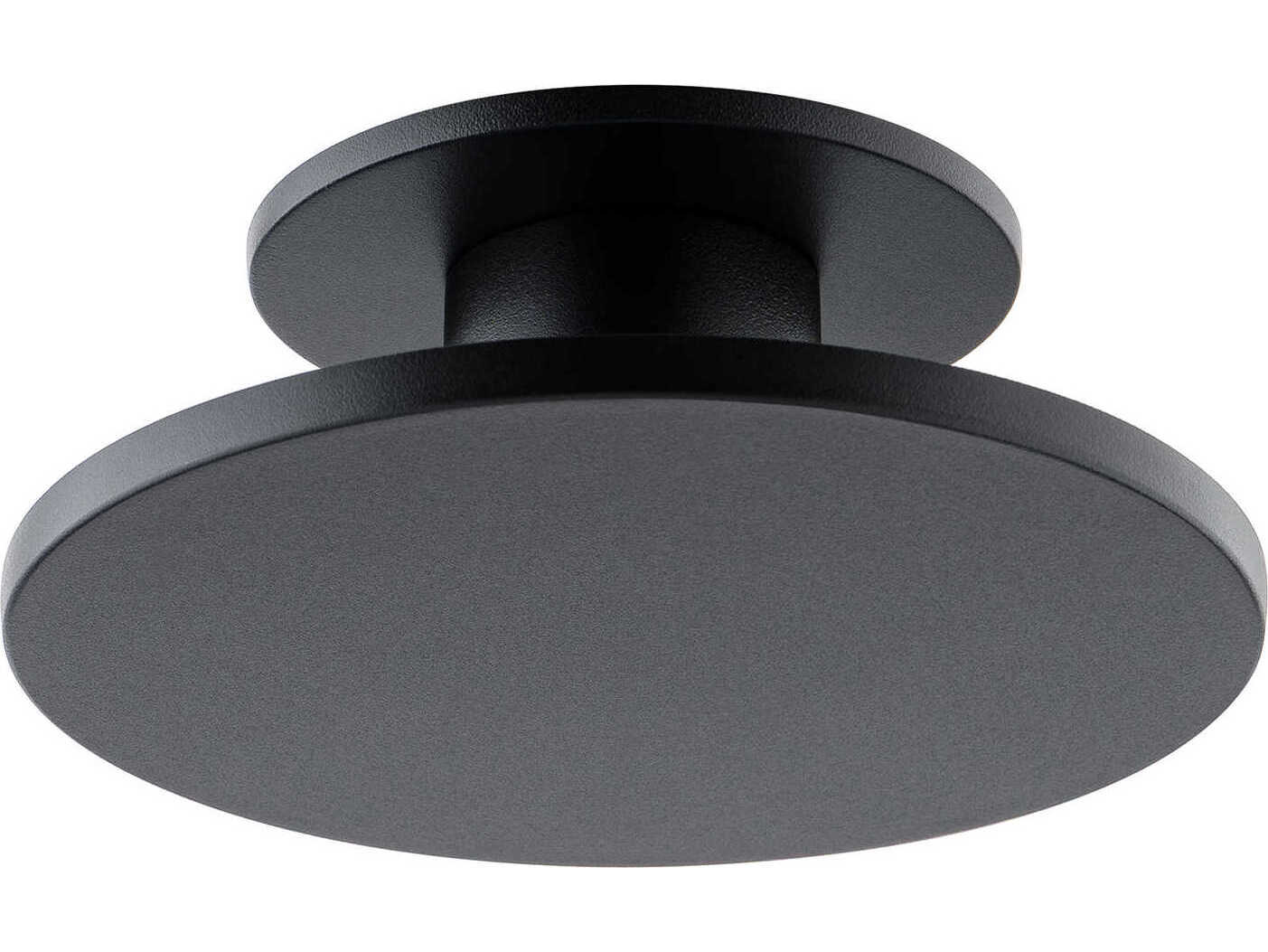 WAC Lighting Twist-N-Lite 1-Light Black Round Semi Flush Mount