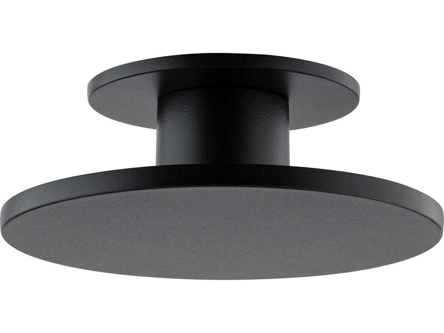 WAC Lighting Twist-N-Lite 1-Light Black Round Semi Flush Mount