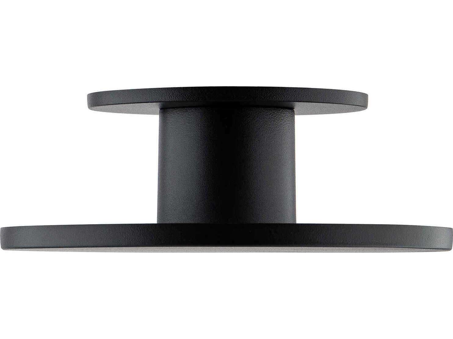 WAC Lighting Twist-N-Lite 1-Light Black Round Semi Flush Mount