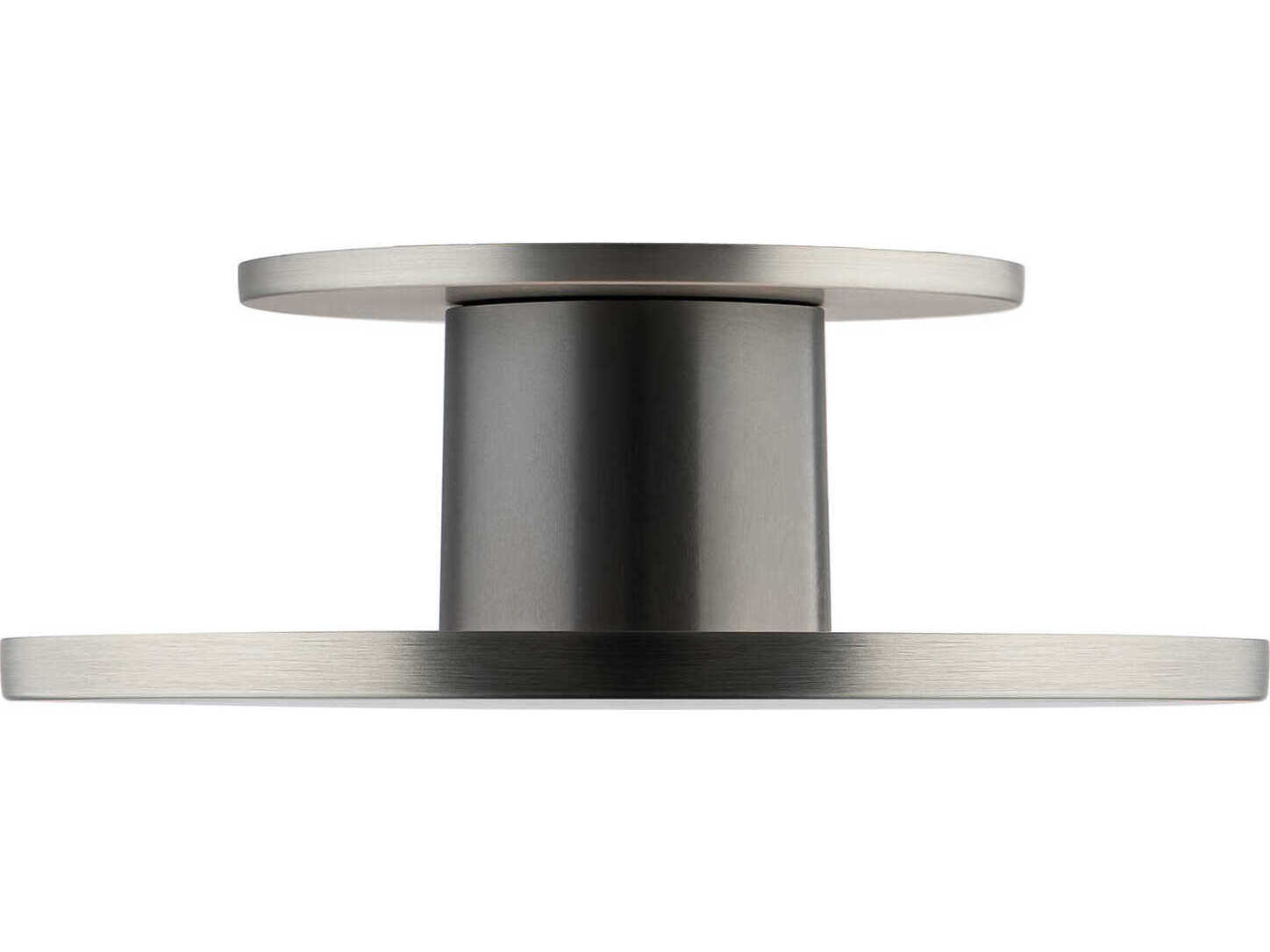 WAC Lighting Twist-N-Lite 1-Light Brushed Nickel Round Semi Flush Mount