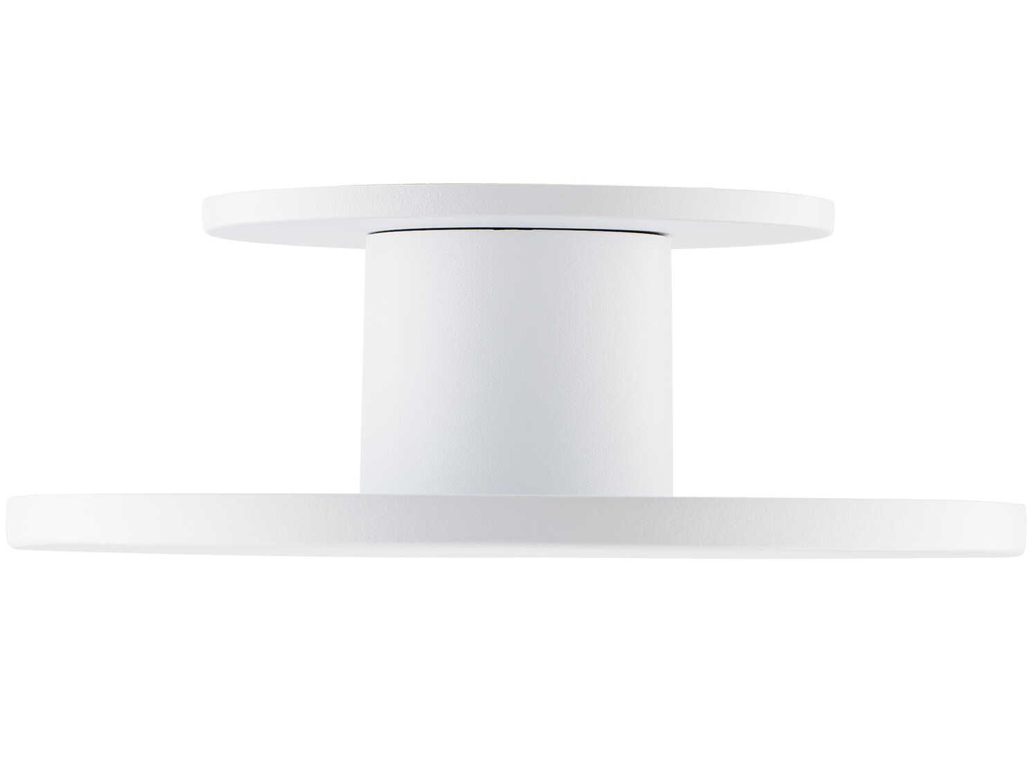 WAC Lighting Twist-N-Lite 1-Light White Round Semi Flush Mount