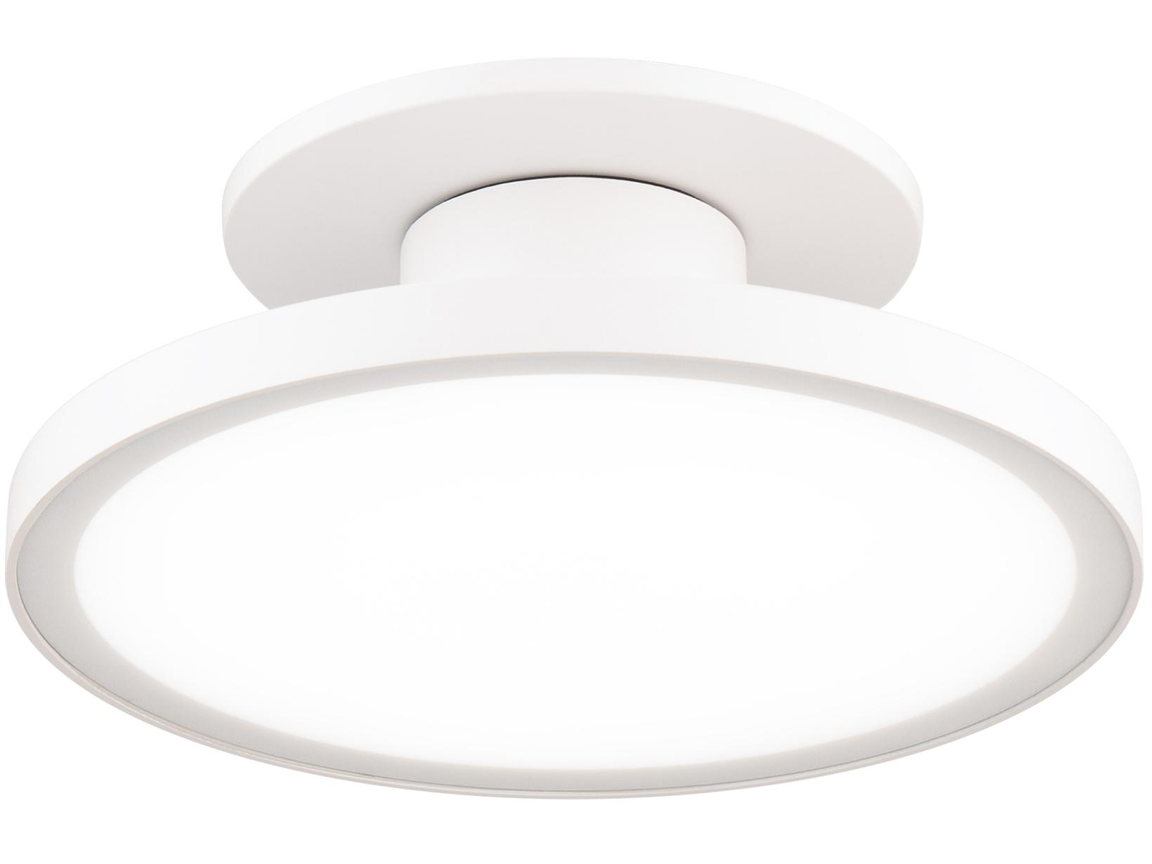 WAC Lighting Twist-N-Lite 1-Light White Round Semi Flush Mount
