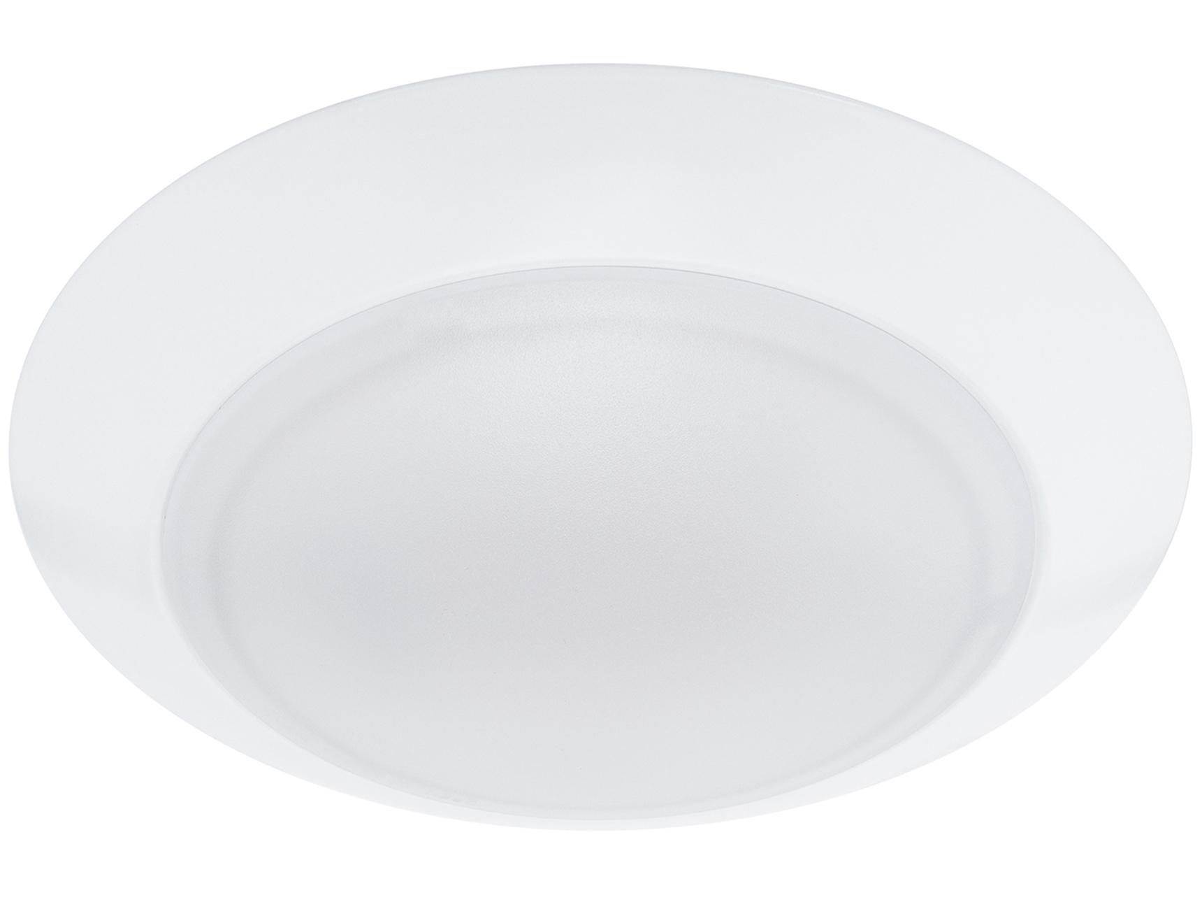 WAC Lighting Disc 1-Light White Round Flush Mount