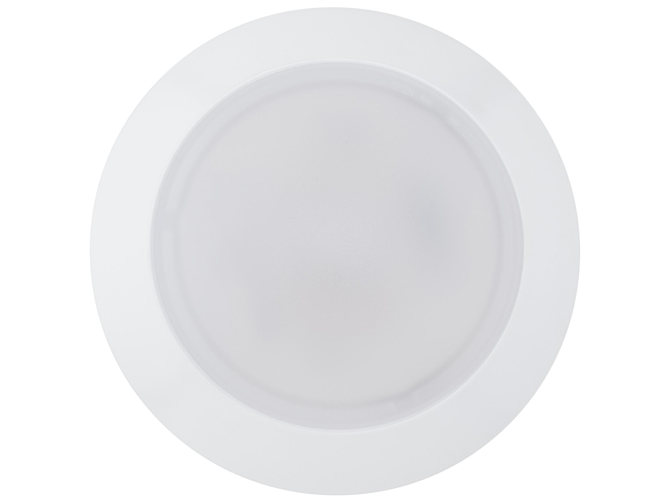 WAC Lighting Disc 1-Light White Round Flush Mount